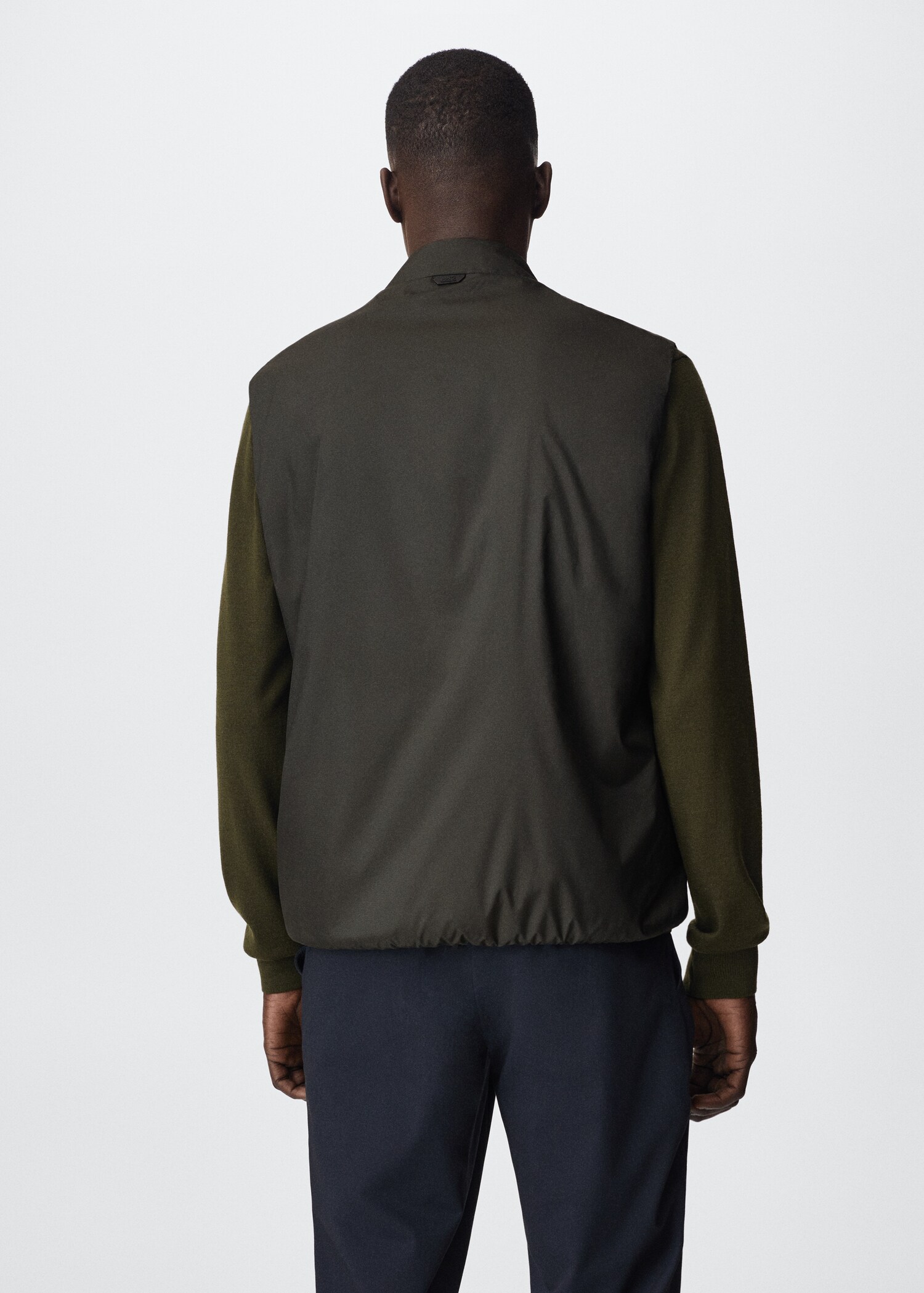 Thermoregulating waterproof vest - Reverse of the article