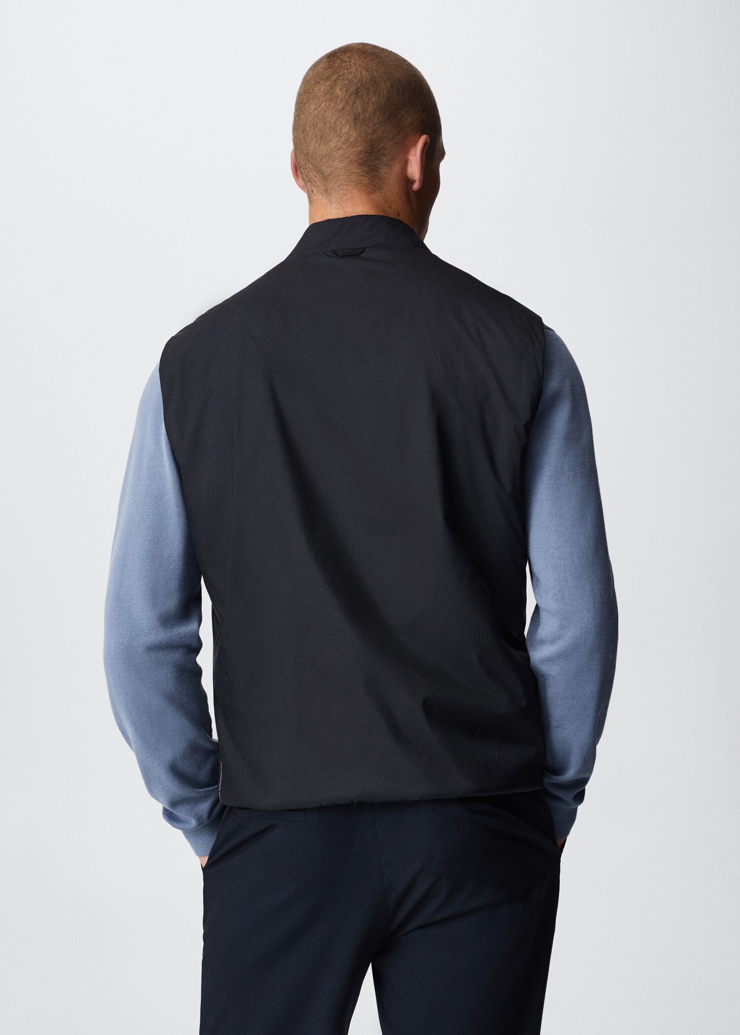 Thermoregulating waterproof gilet - Reverse of the article
