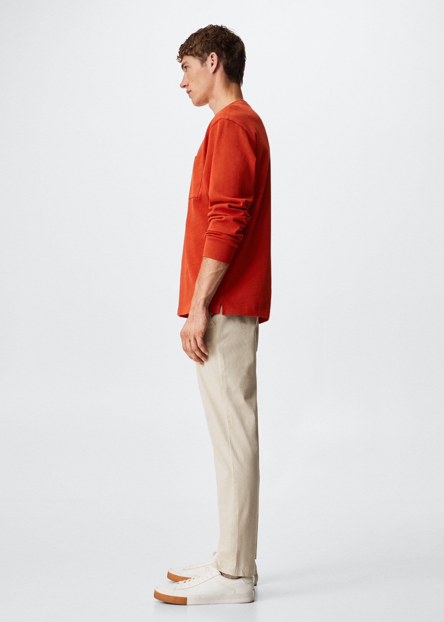Long sleeve cotton t-shirt - Details of the article 2