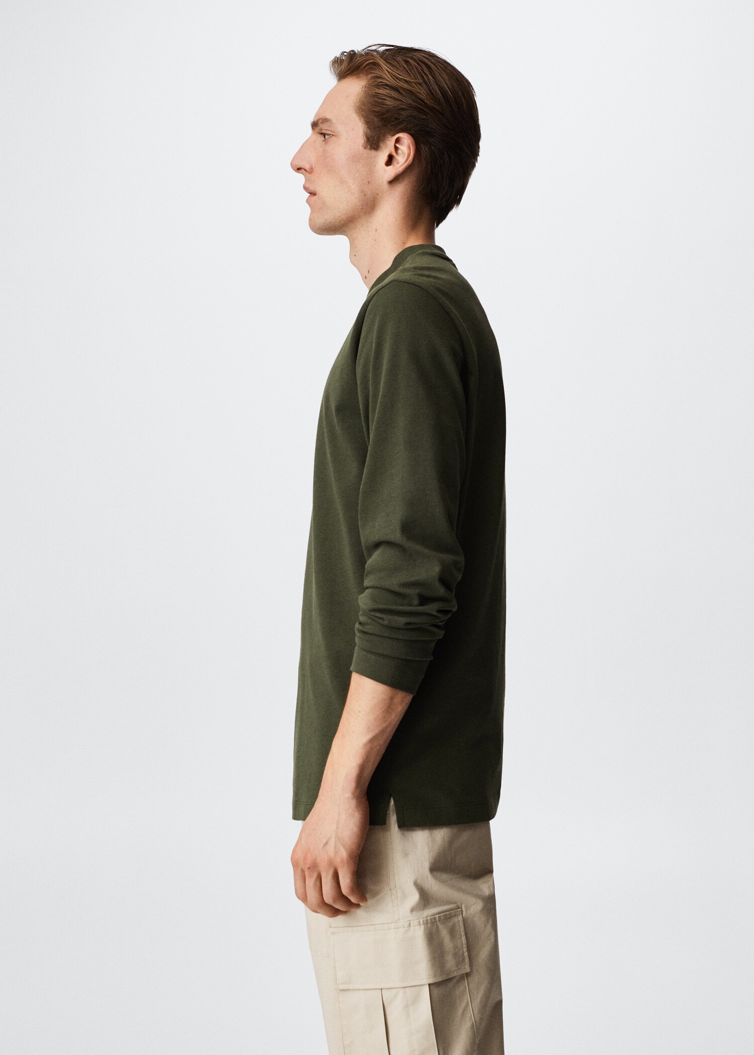Long sleeve cotton t-shirt - Details of the article 2