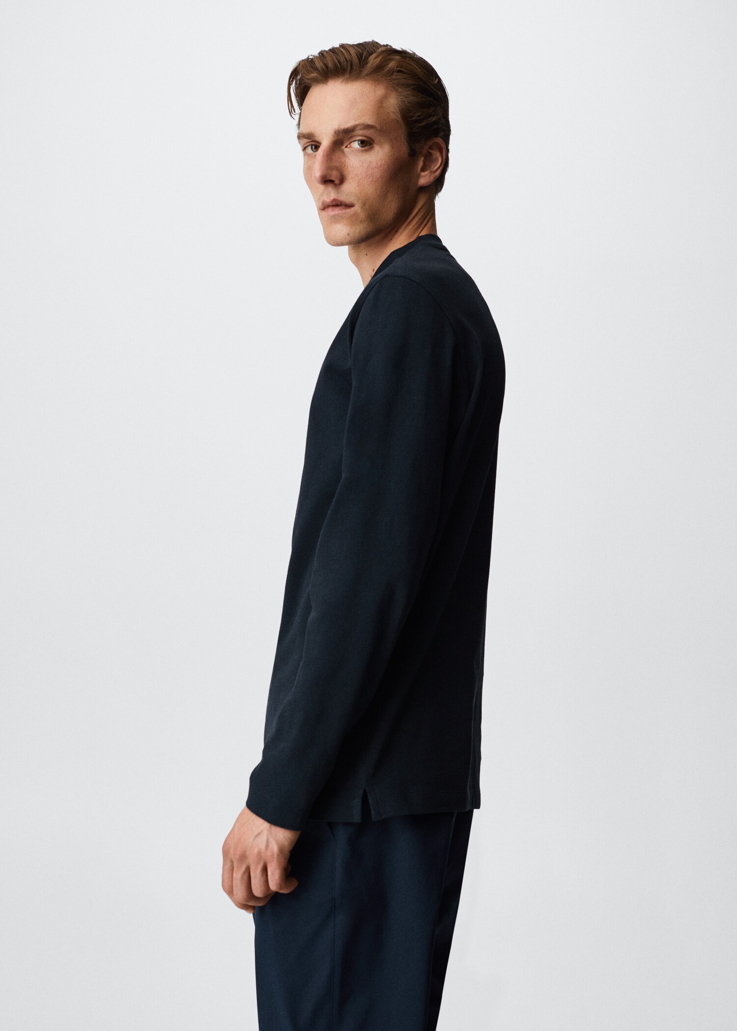Long sleeve cotton t-shirt - Details of the article 2