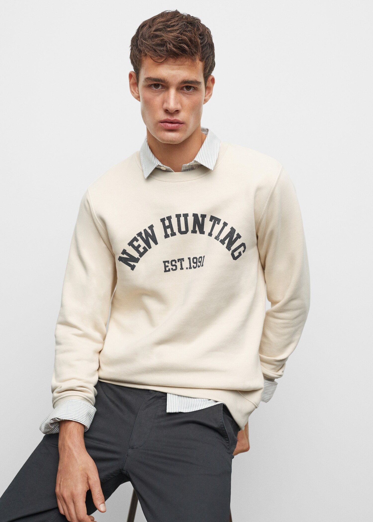 Printed cotton sweatshirt - Details of the article 2