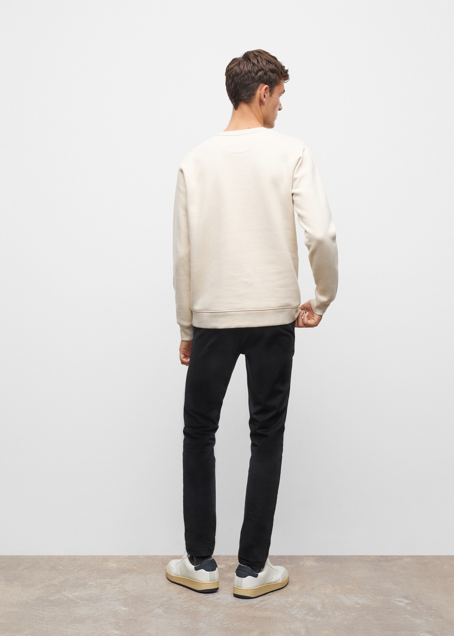 Printed cotton sweatshirt - Reverse of the article
