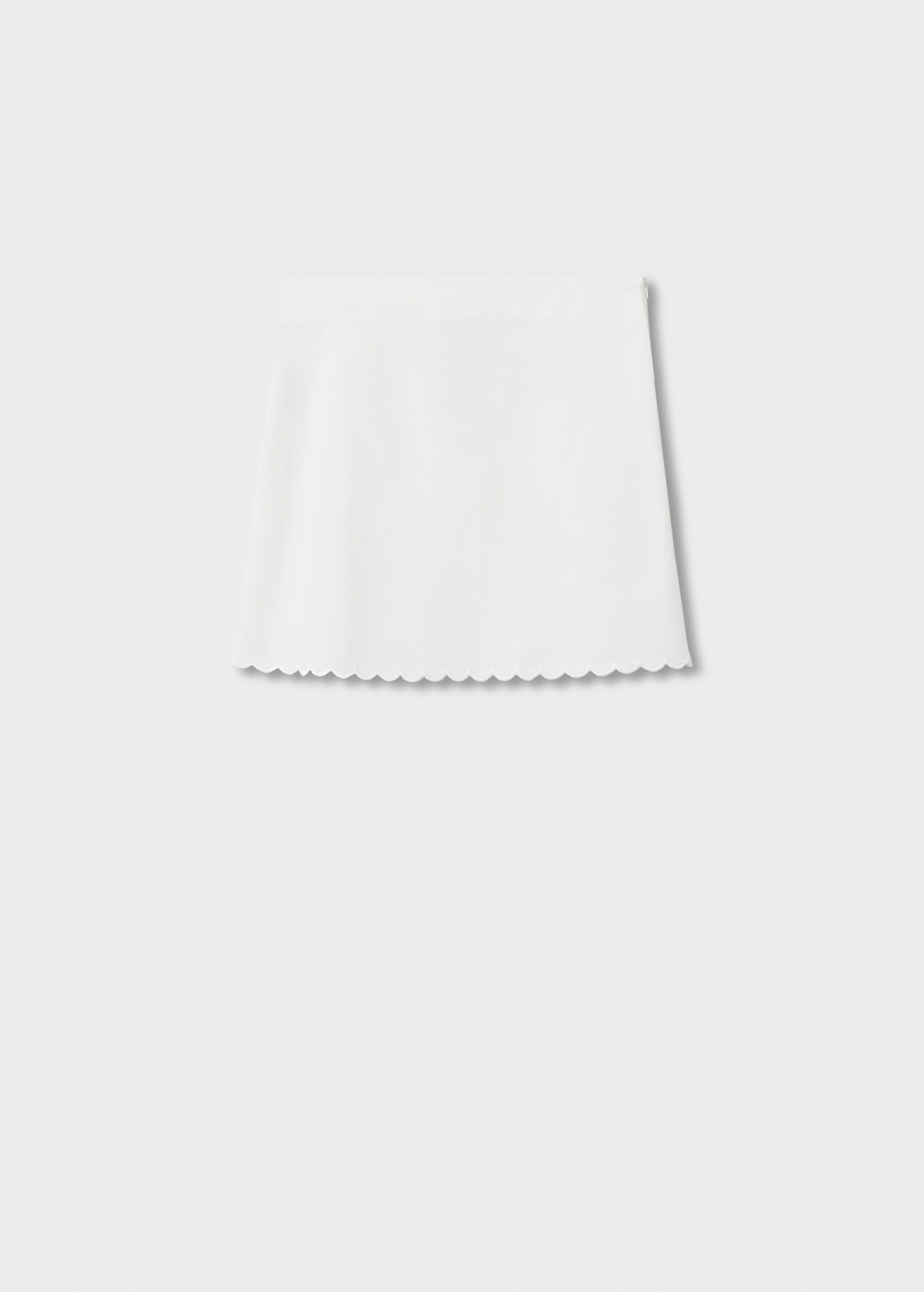 Cotton linen-blend mini-skirt - Article without model