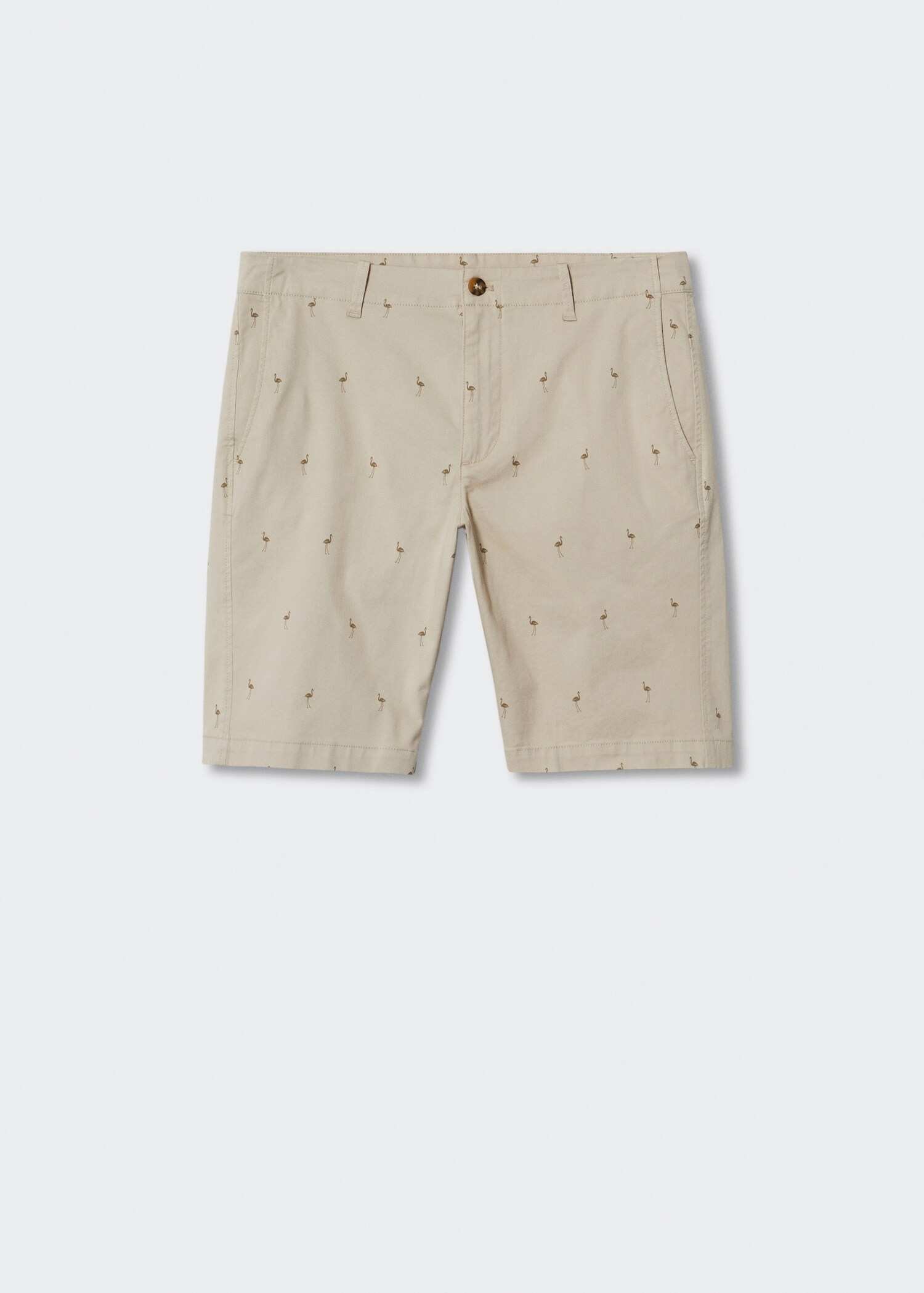 Printed cotton bermuda shorts - Article without model