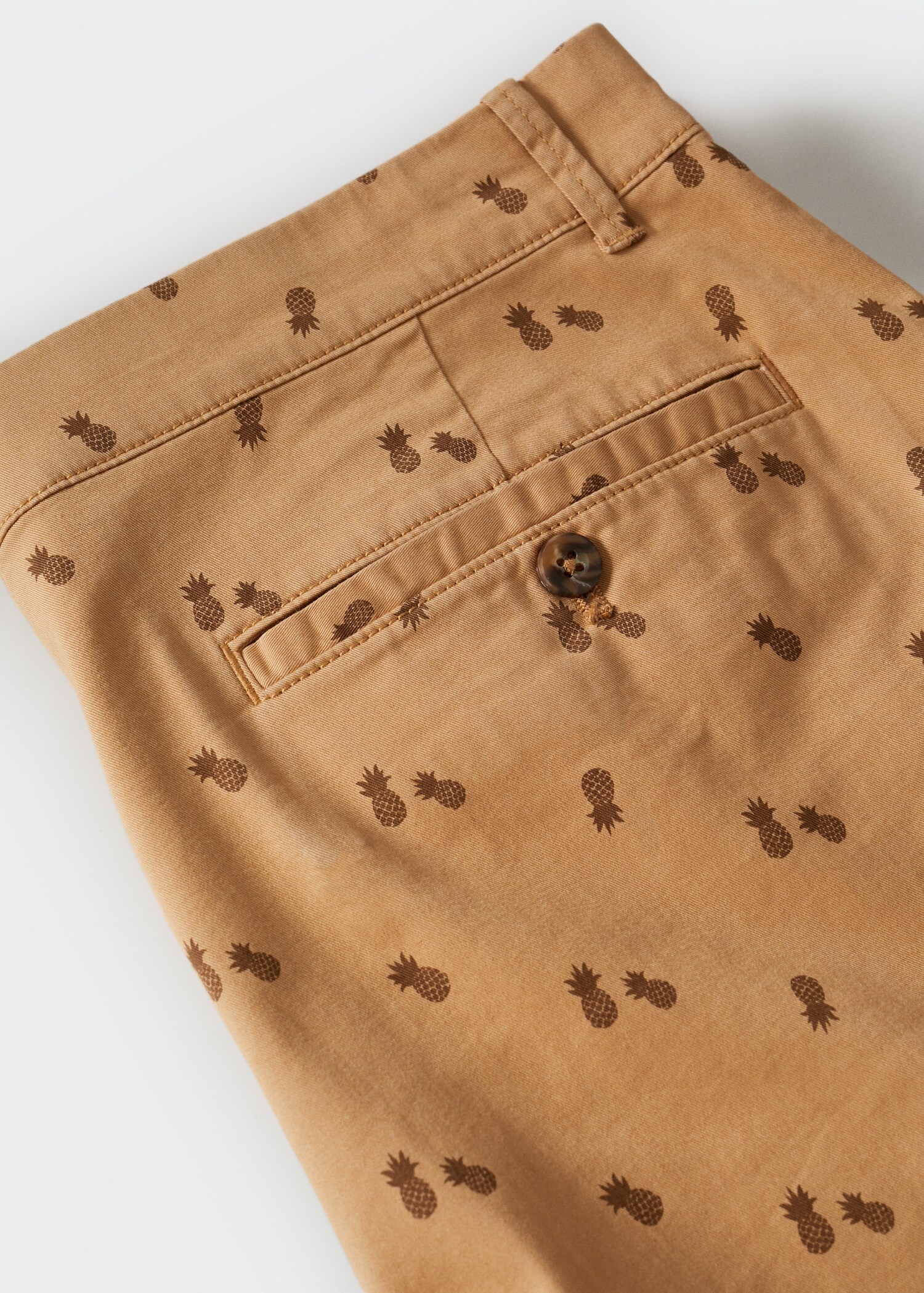 Printed cotton bermuda shorts - Details of the article 8