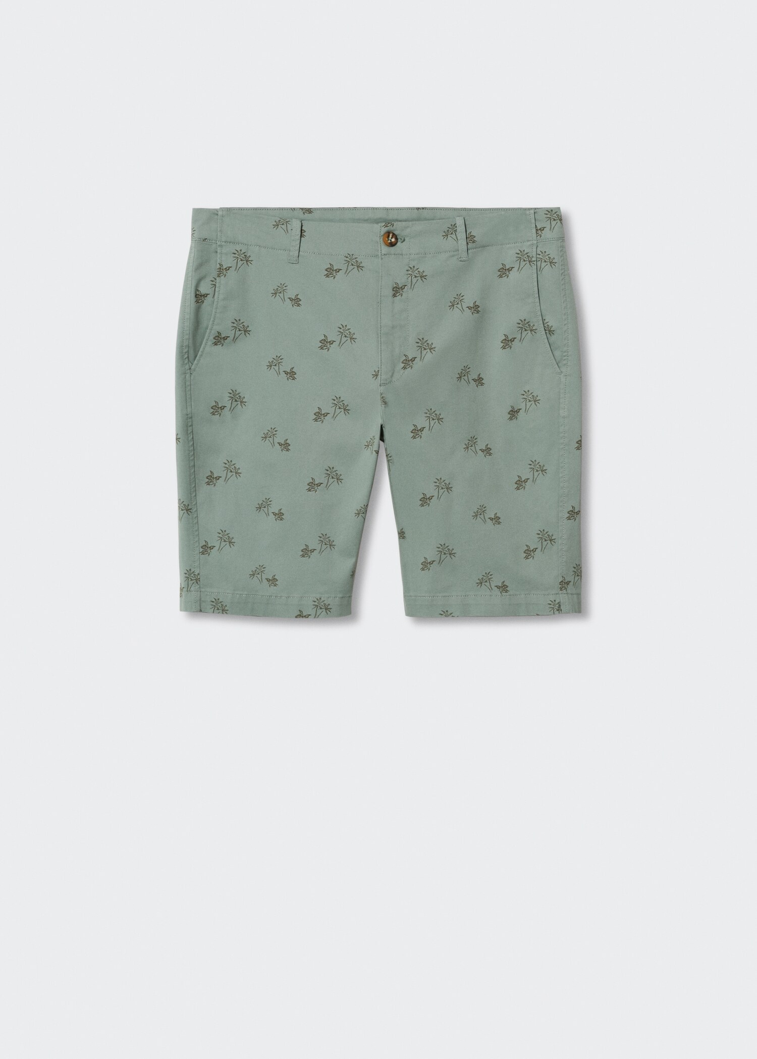 Printed cotton bermuda shorts - Article without model