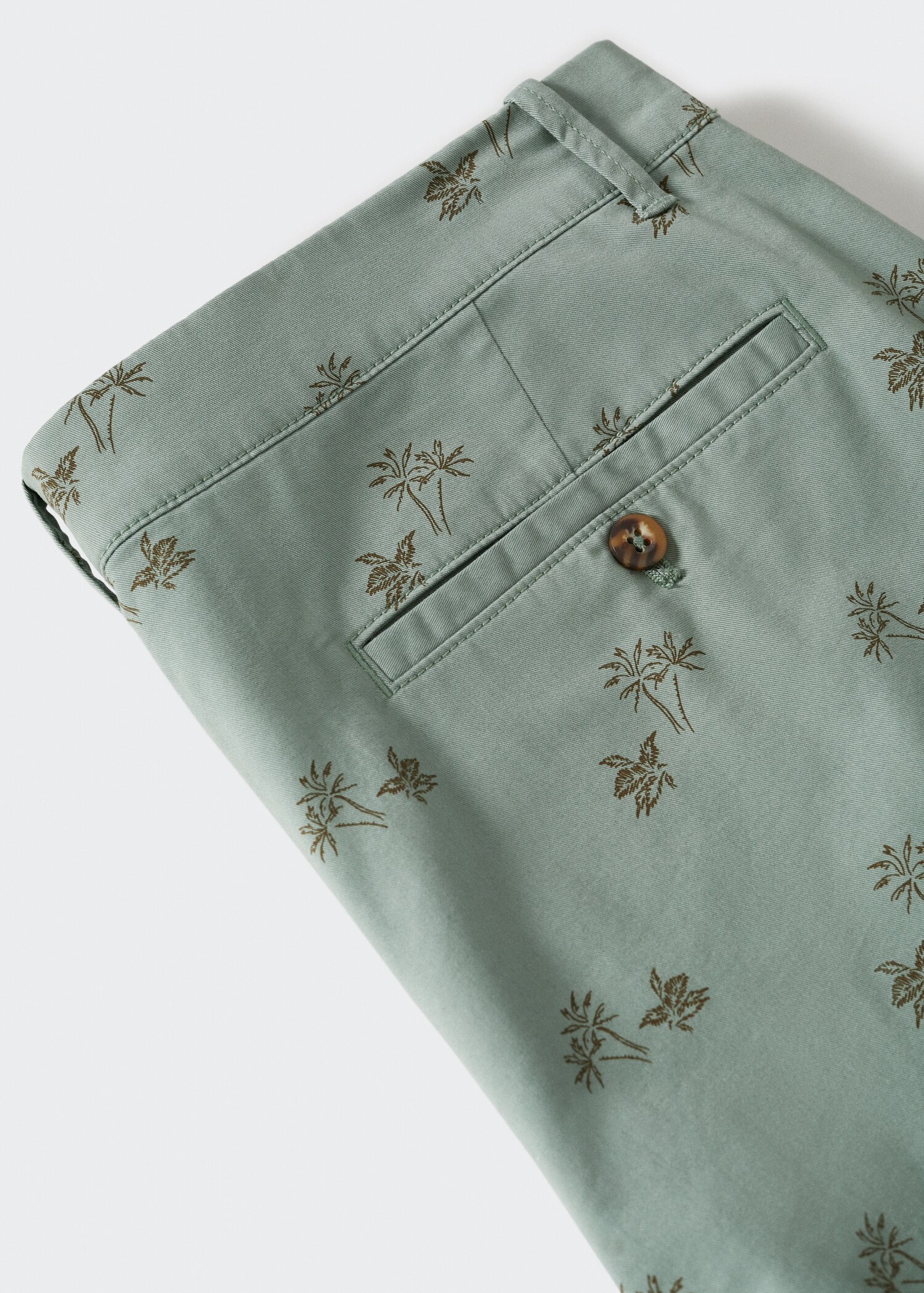 Printed cotton bermuda shorts - Details of the article 8