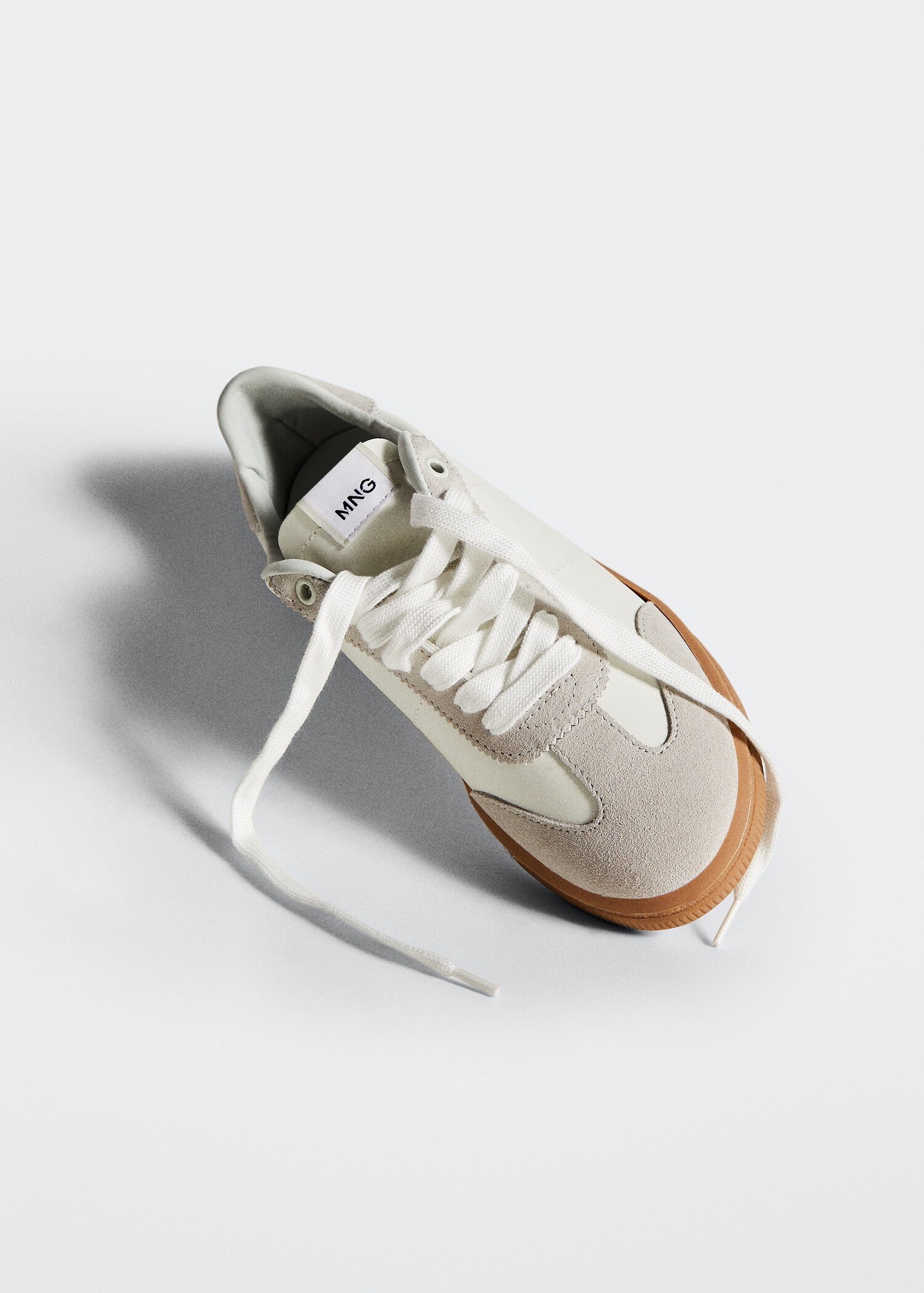 Contrast sole leather sport shoes - Details of the article 4