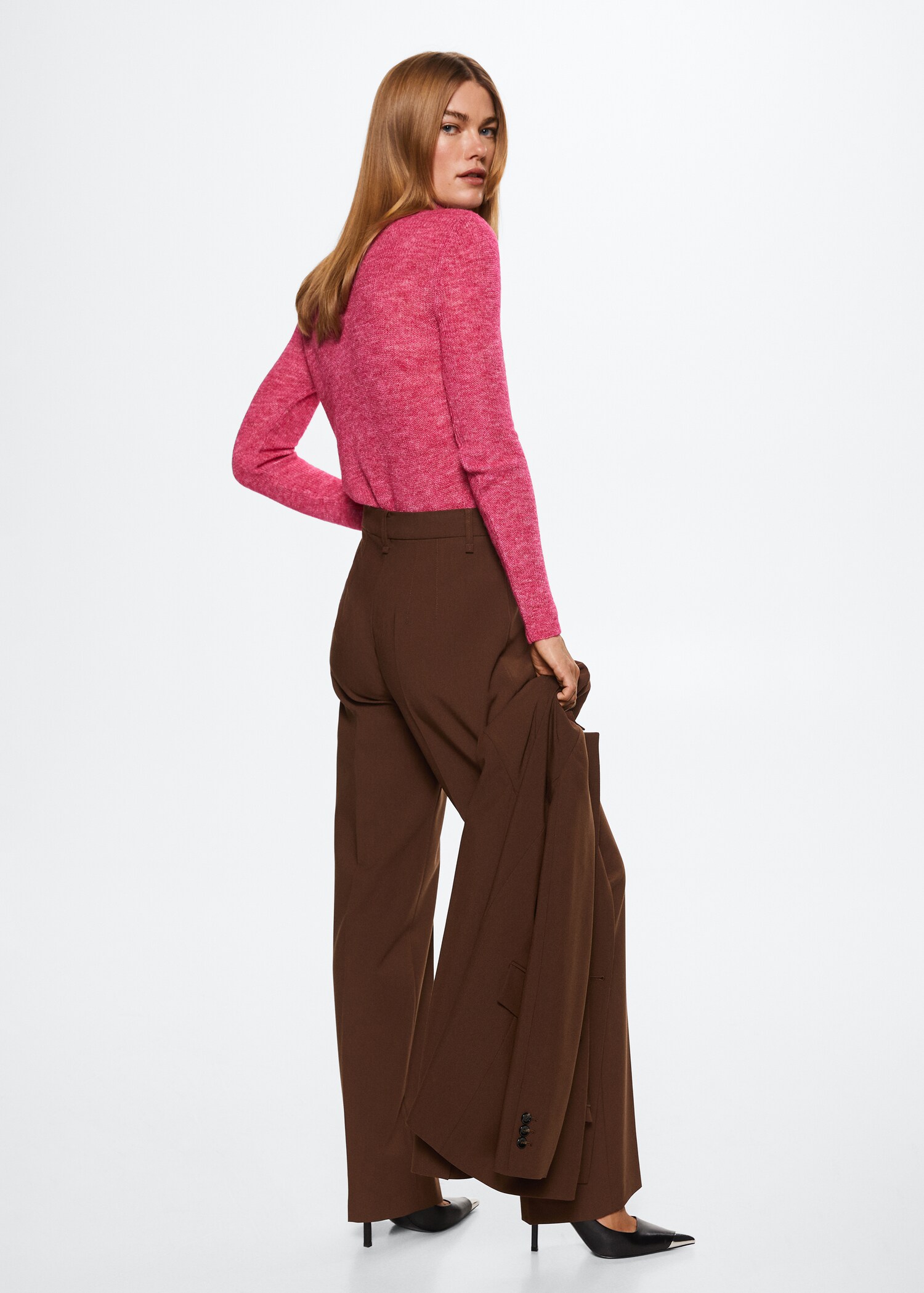 Straight suit trousers - Reverse of the article
