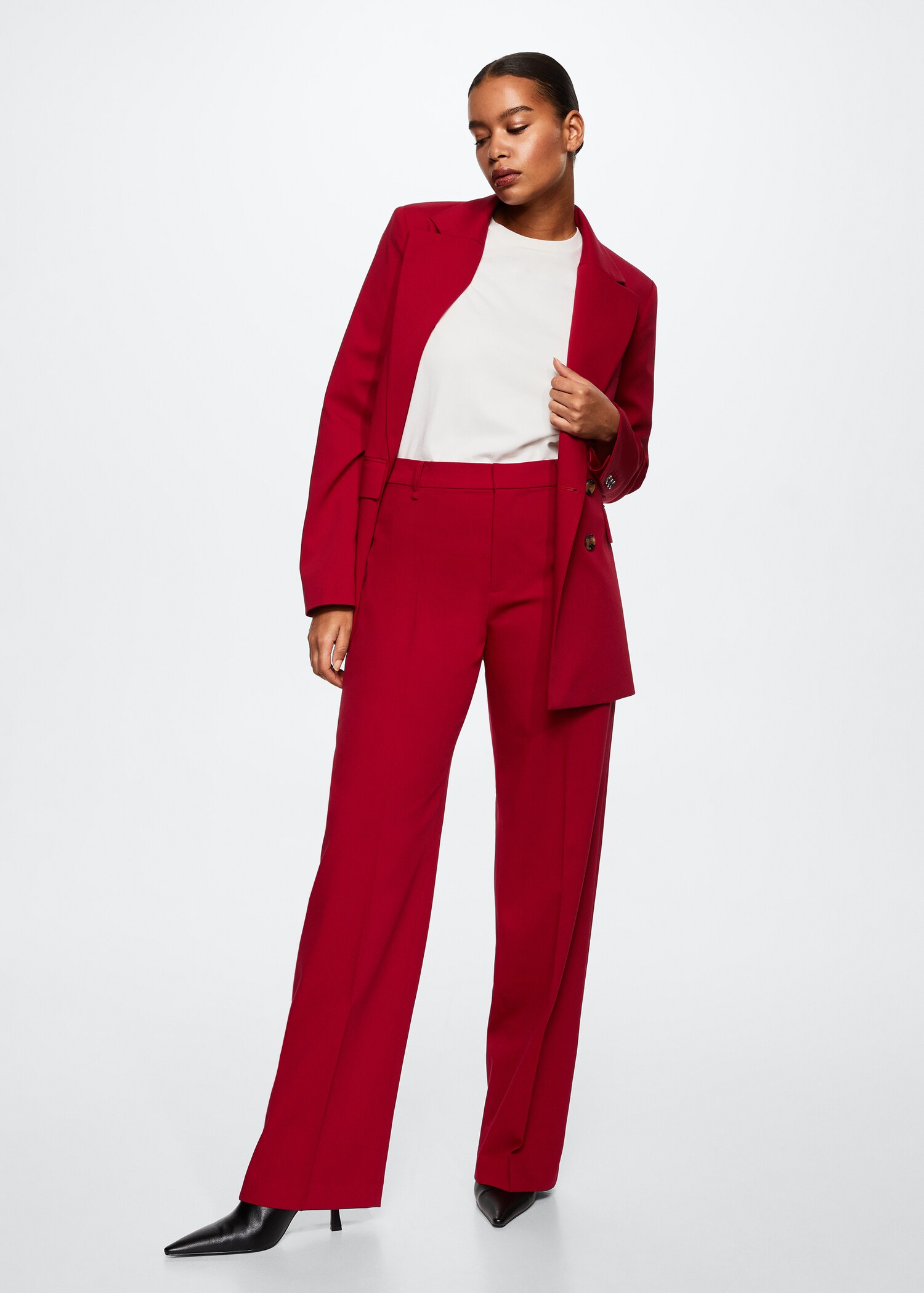 Straight suit trousers - Details of the article 4