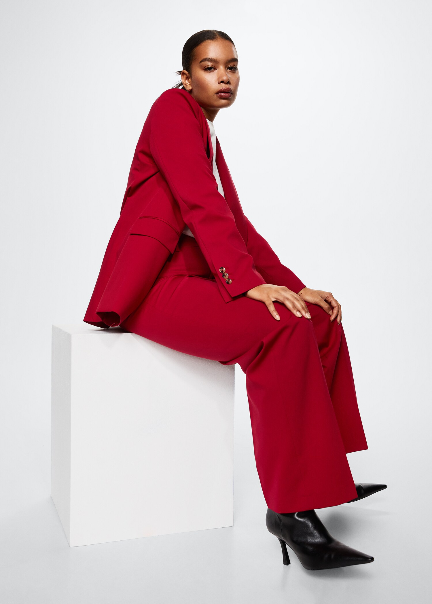 Straight suit trousers - Details of the article 5