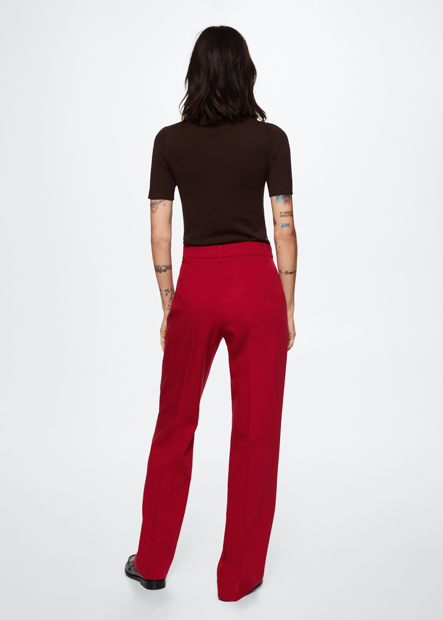 Straight suit trousers - Reverse of the article
