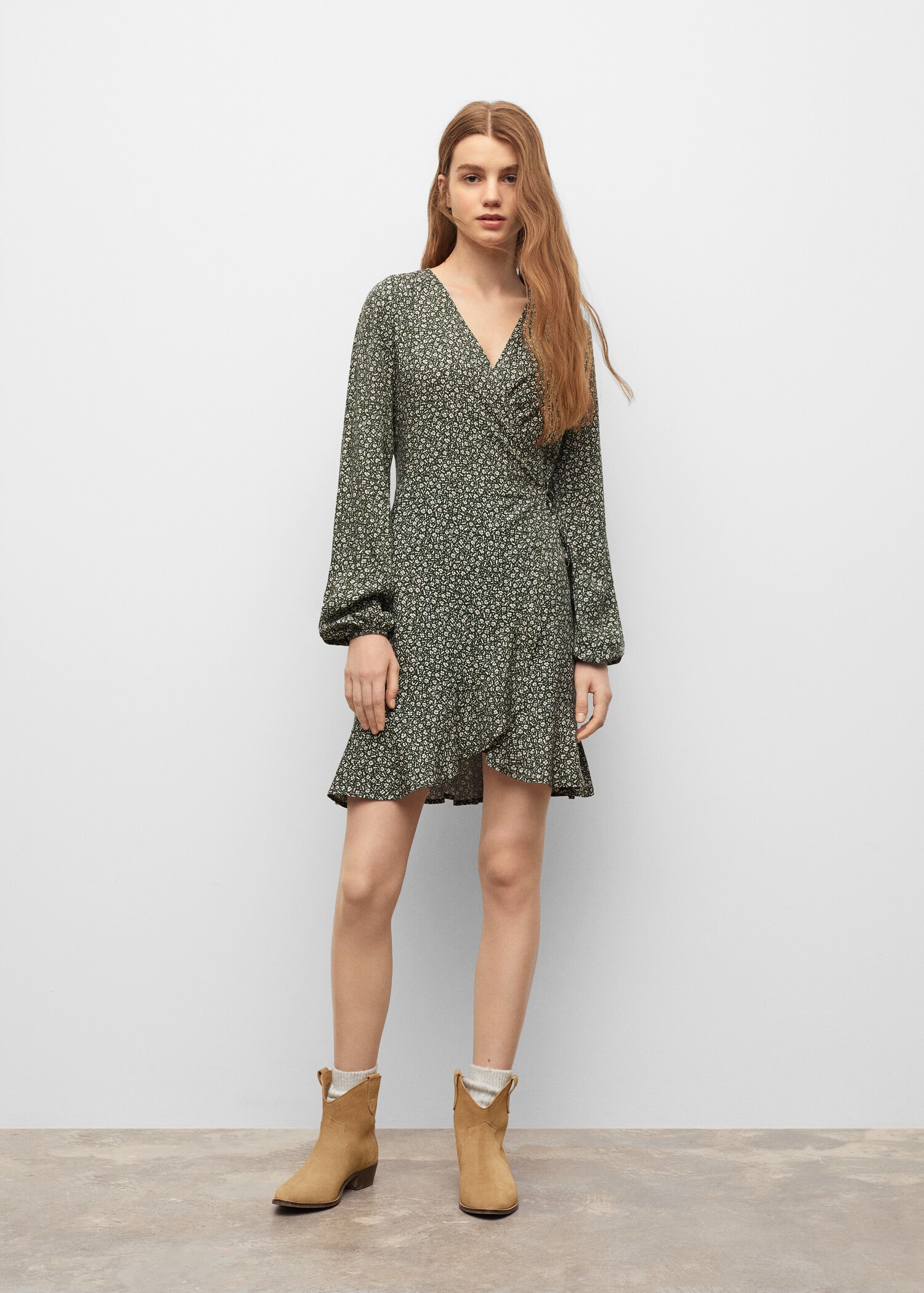 Robe fluide imprimée - Plan moyen