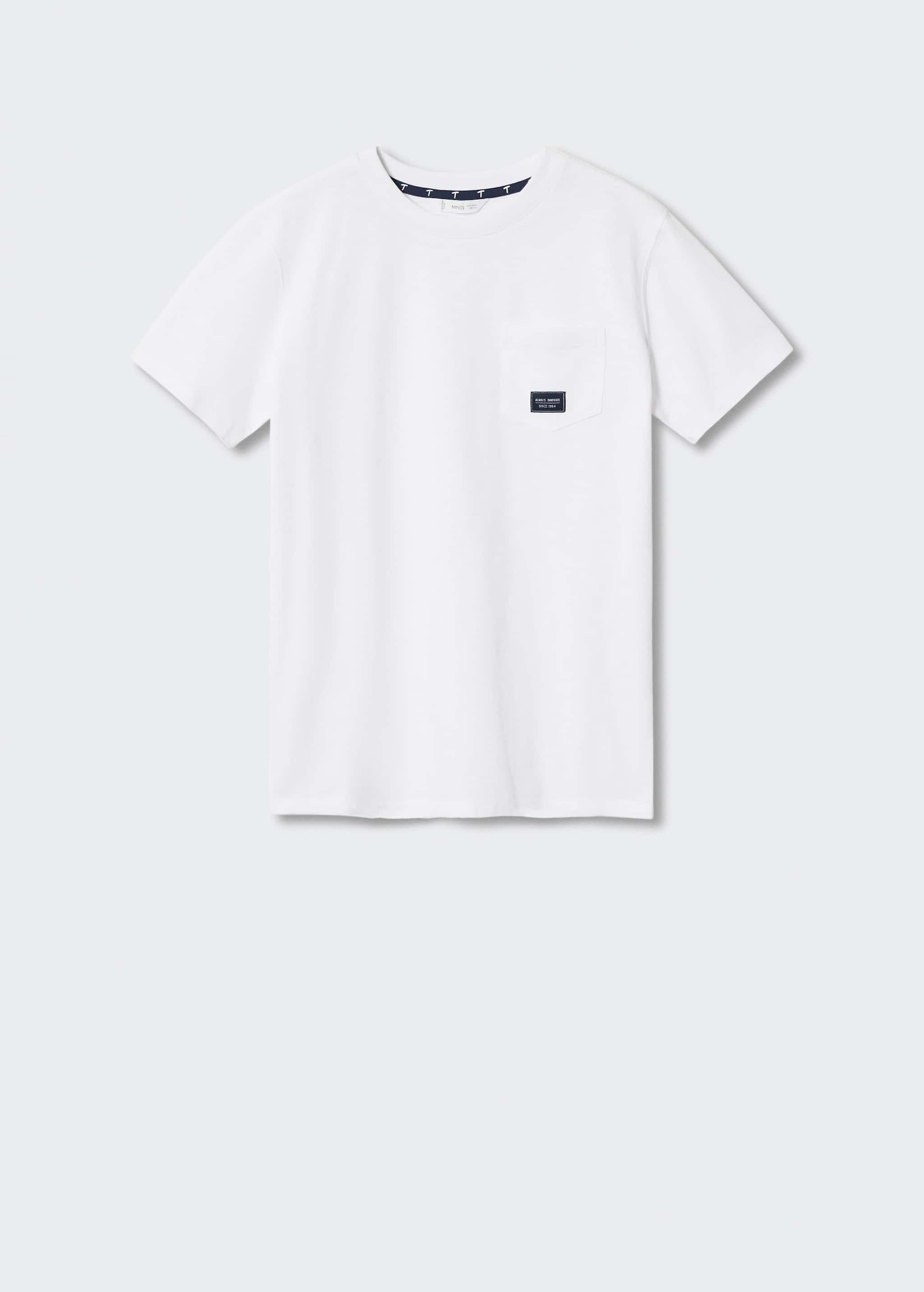 Baumwoll-T-Shirt mit Tasche - Artikel ohne Model