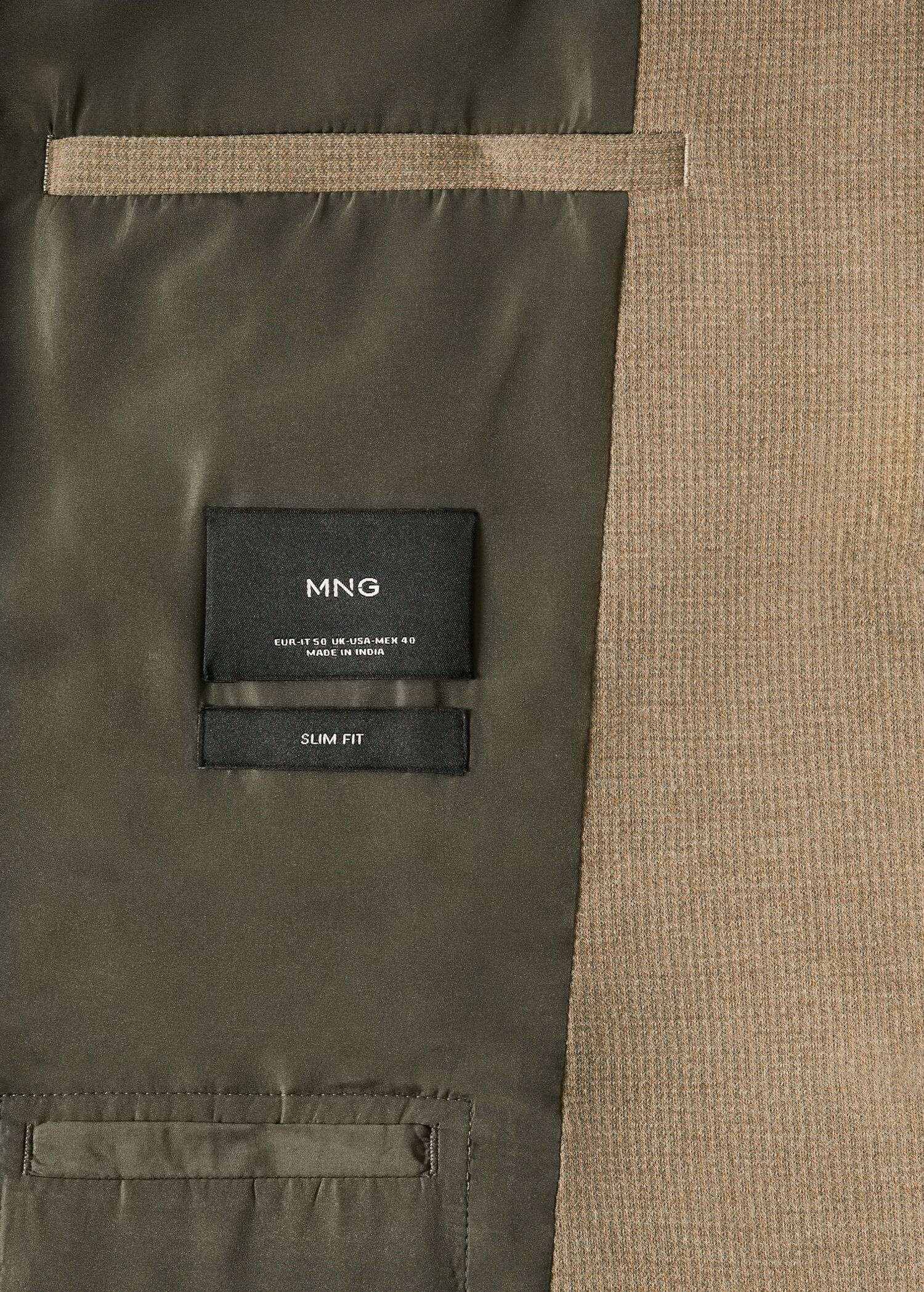 Slim fit cotton blazer - Details of the article 8