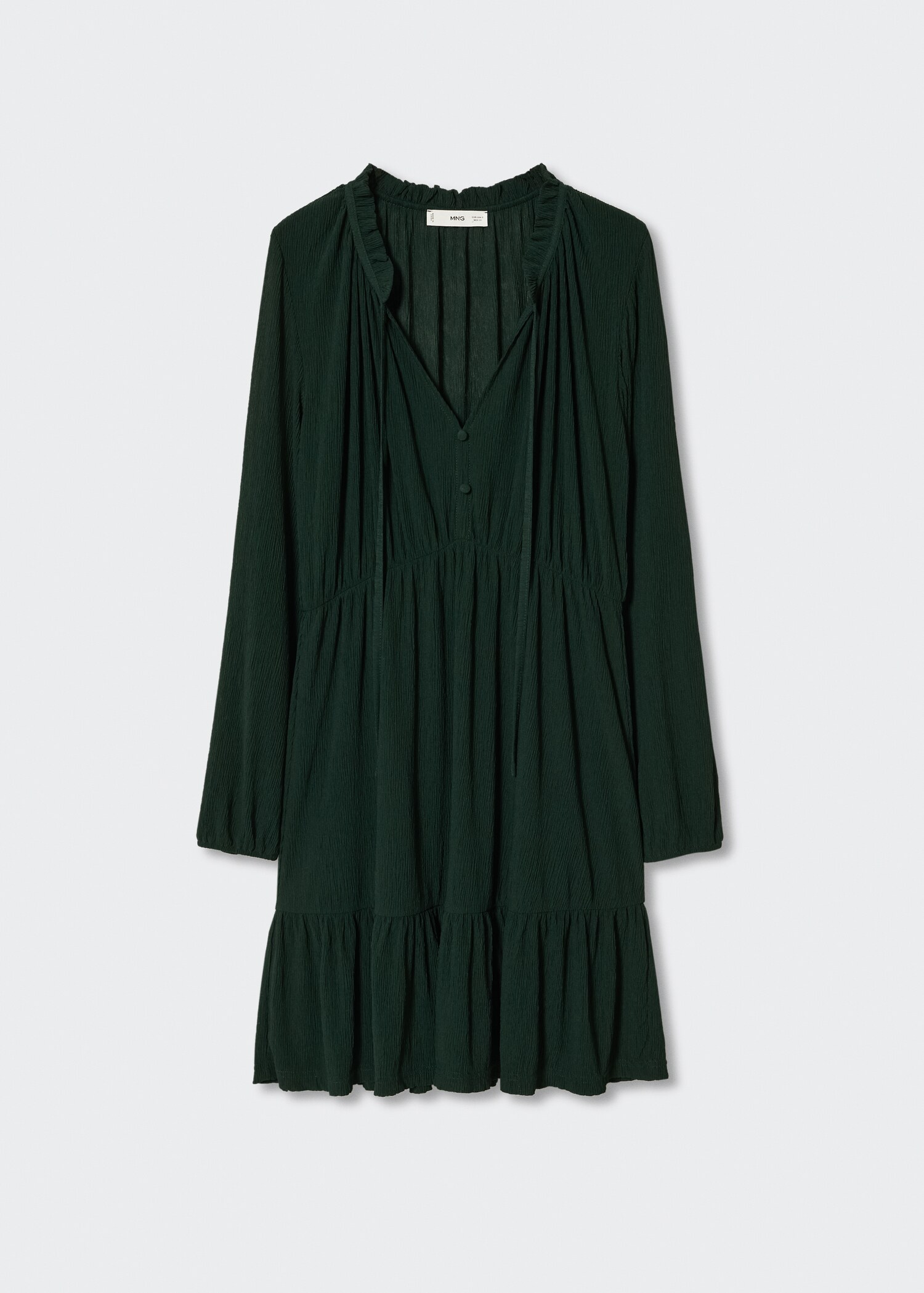 Textured short dress - Article without model