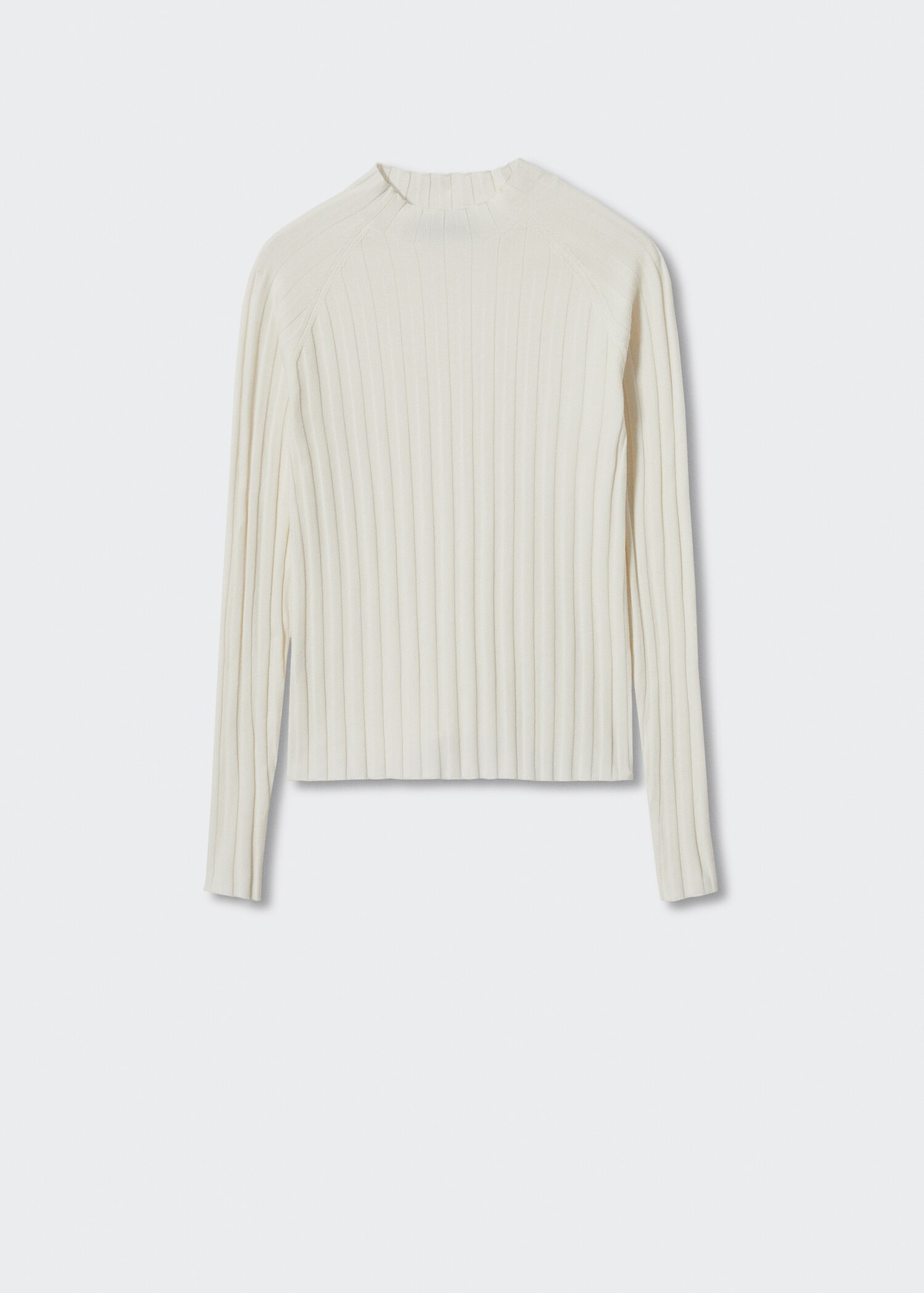 Perkins-neck rib-knit  sweater - Article without model