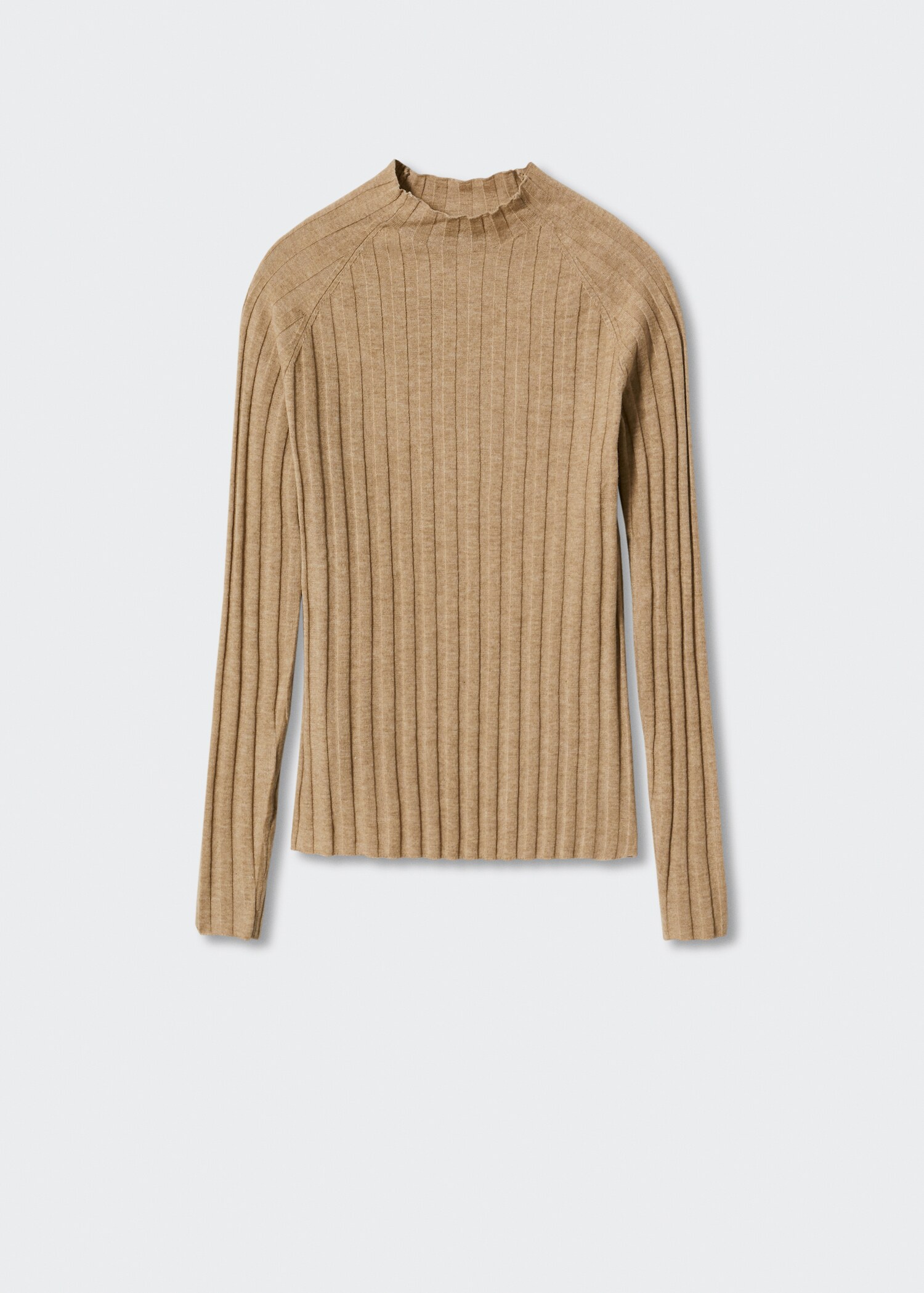 Perkins-neck rib-knit  sweater - Article without model