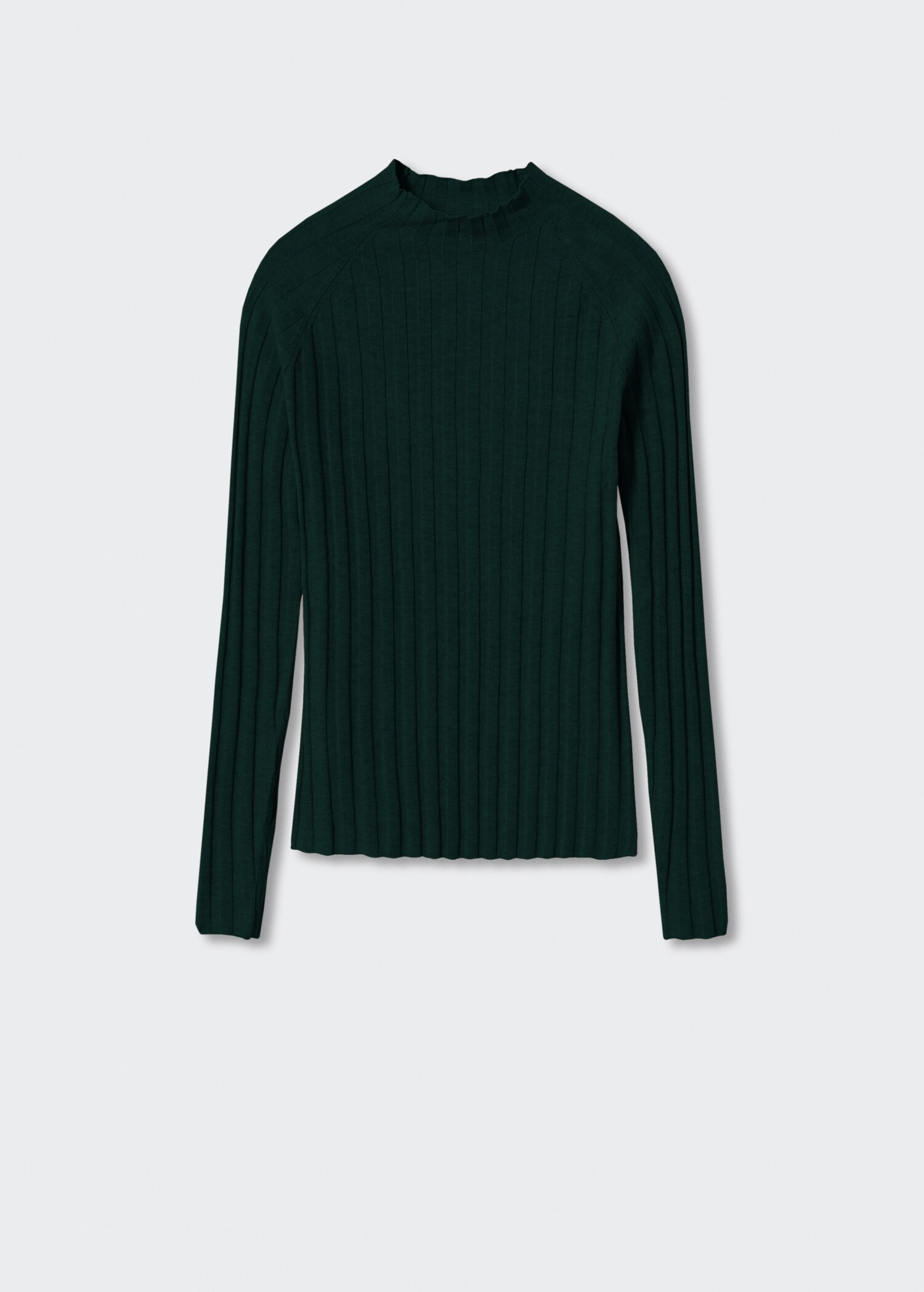 Perkins-neck rib-knit  sweater - Article without model