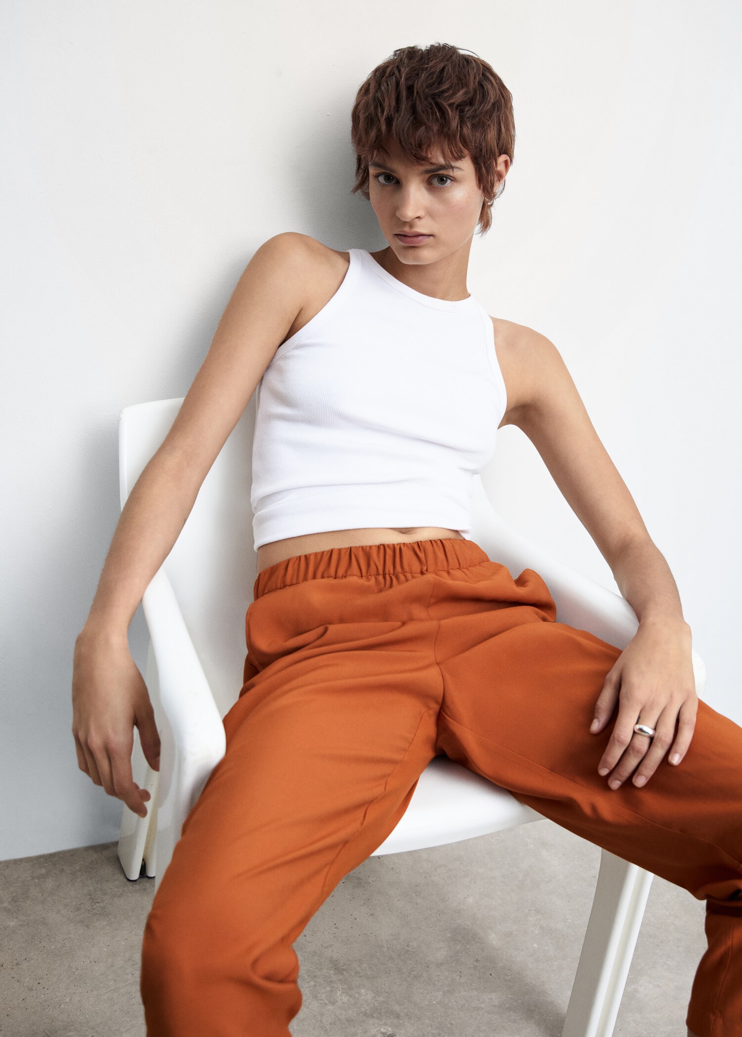 Elastic waist trousers - Details of the article 2