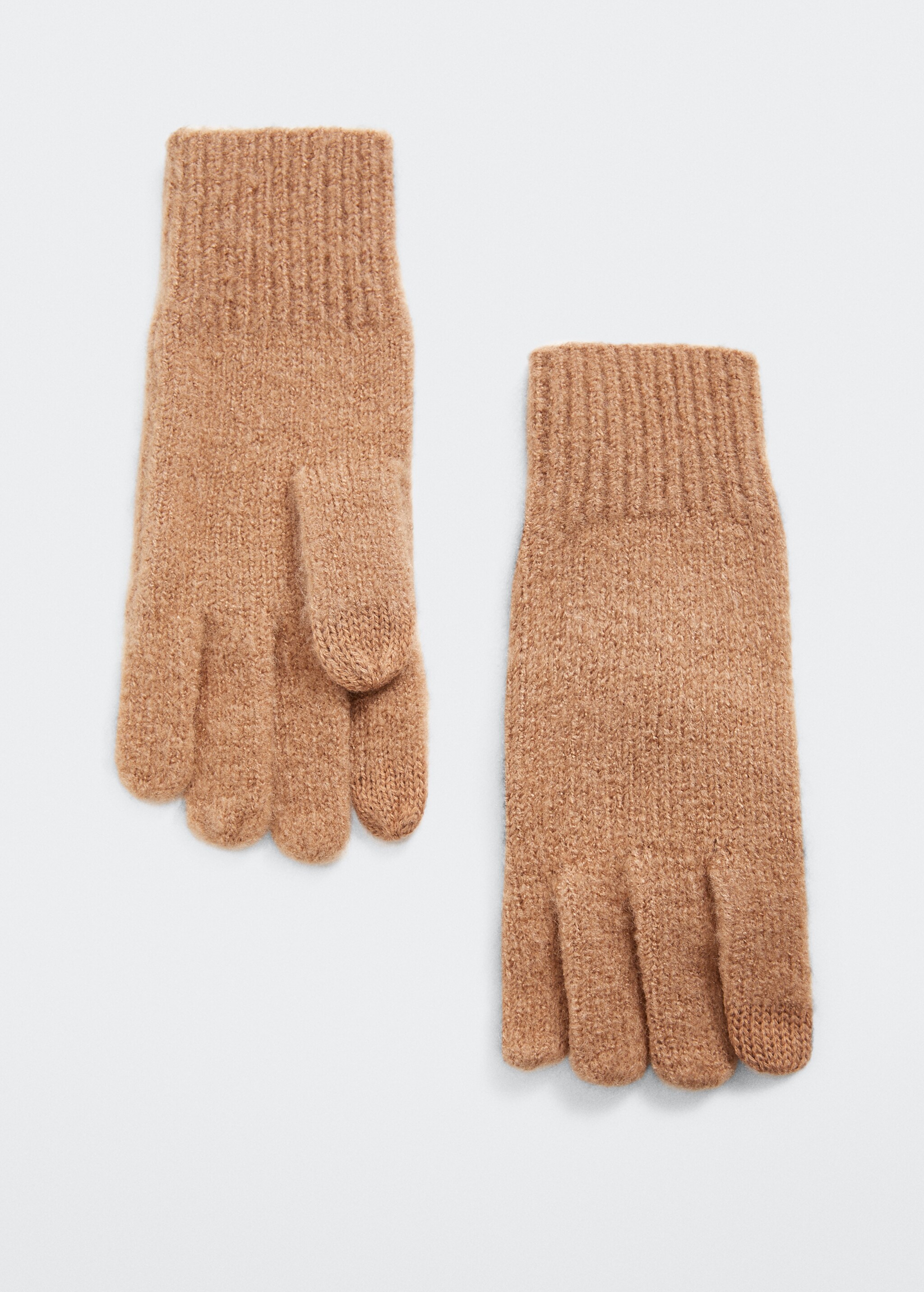 Ribbed knit gloves - Article without model