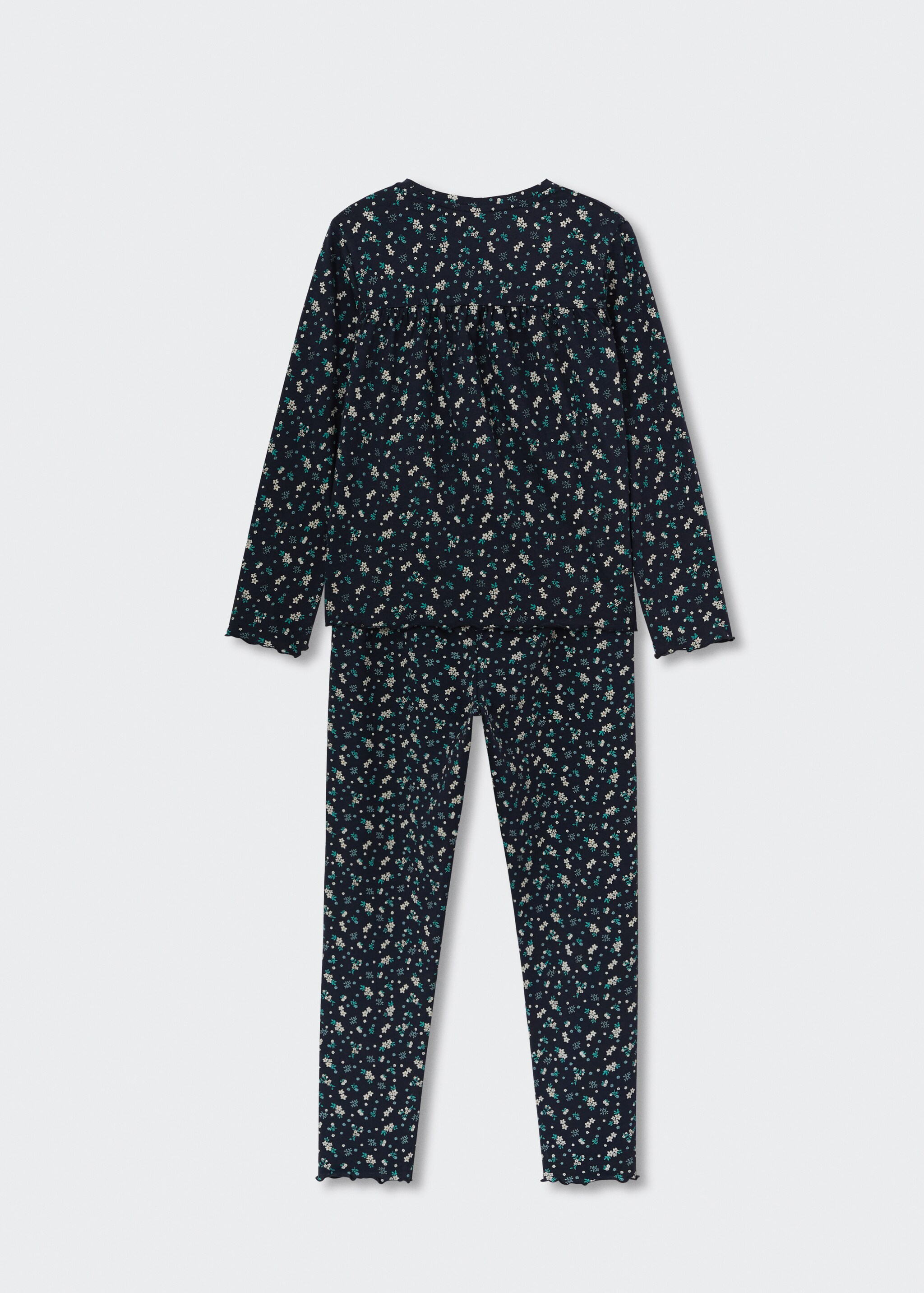 Pyjama fleurs coton - Verso de l’article