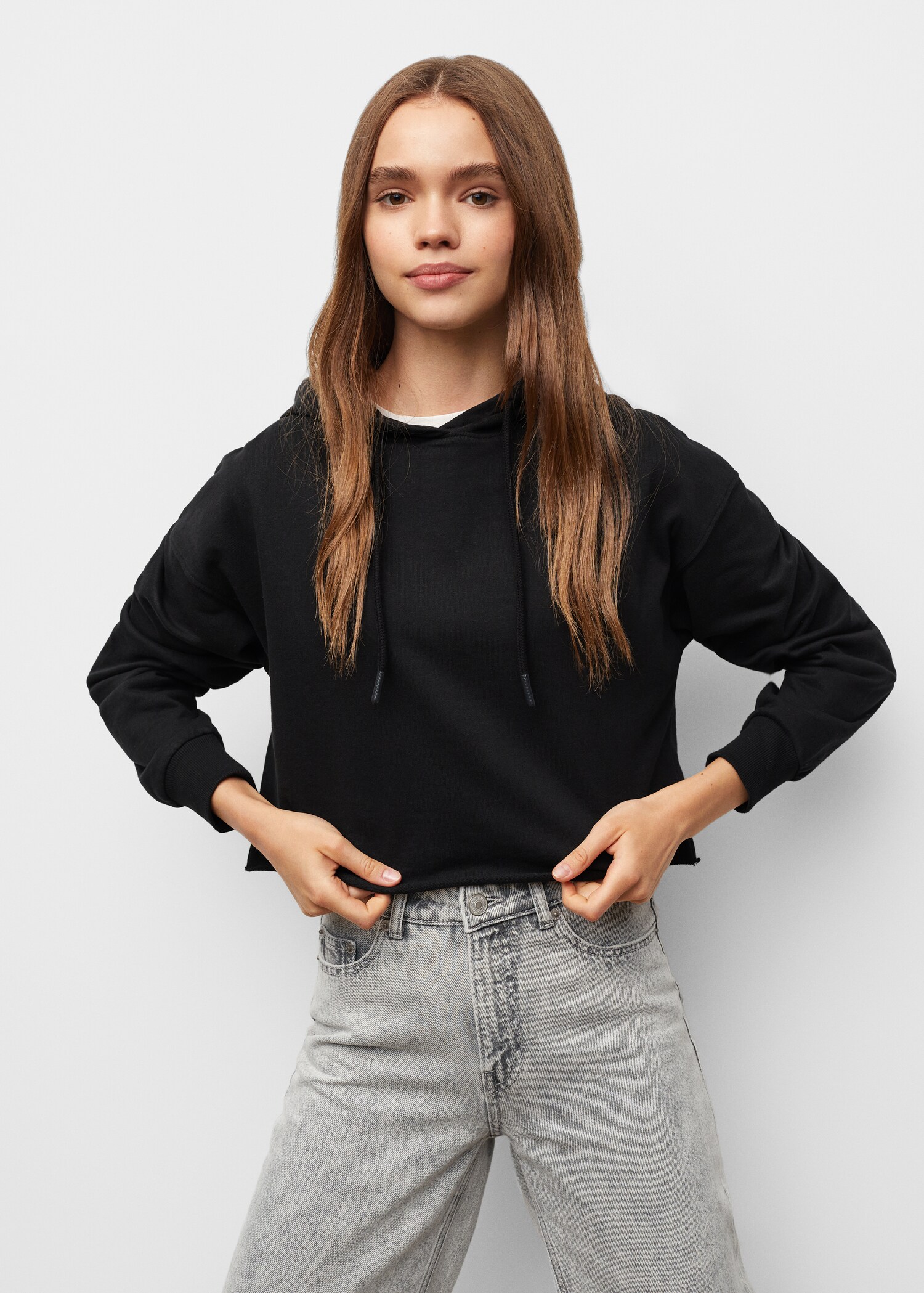 Kort sweatshirt huva - Detaljer om artikeln 4