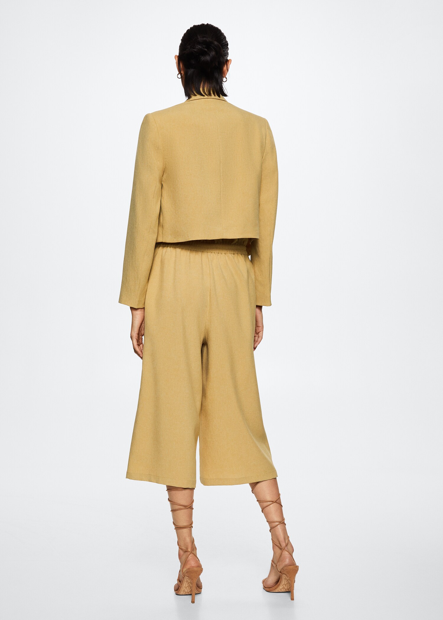 Fluid culotte trousers - Reverse of the article