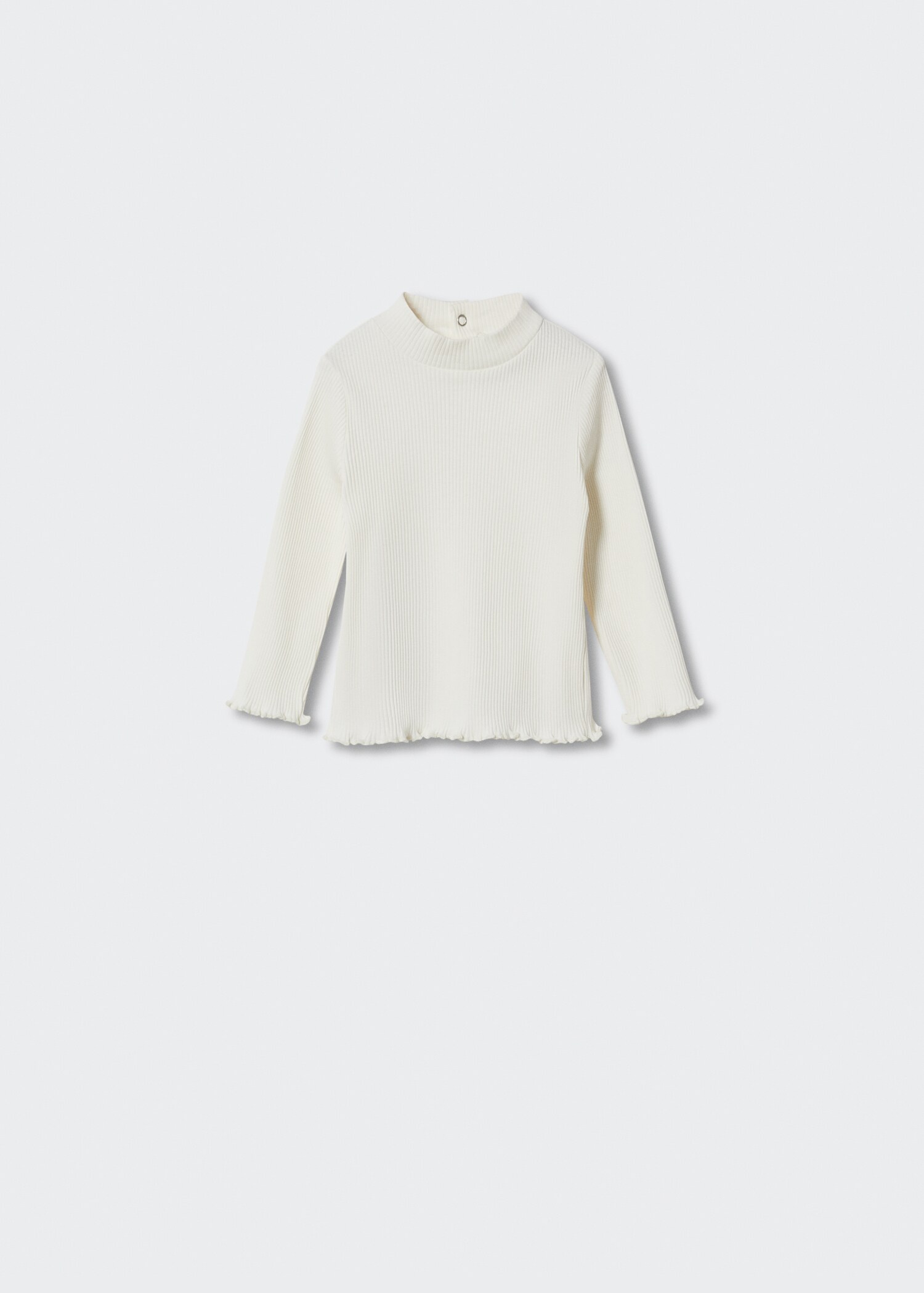 Camiseta canalé cuello alto - Artículo sin modelo