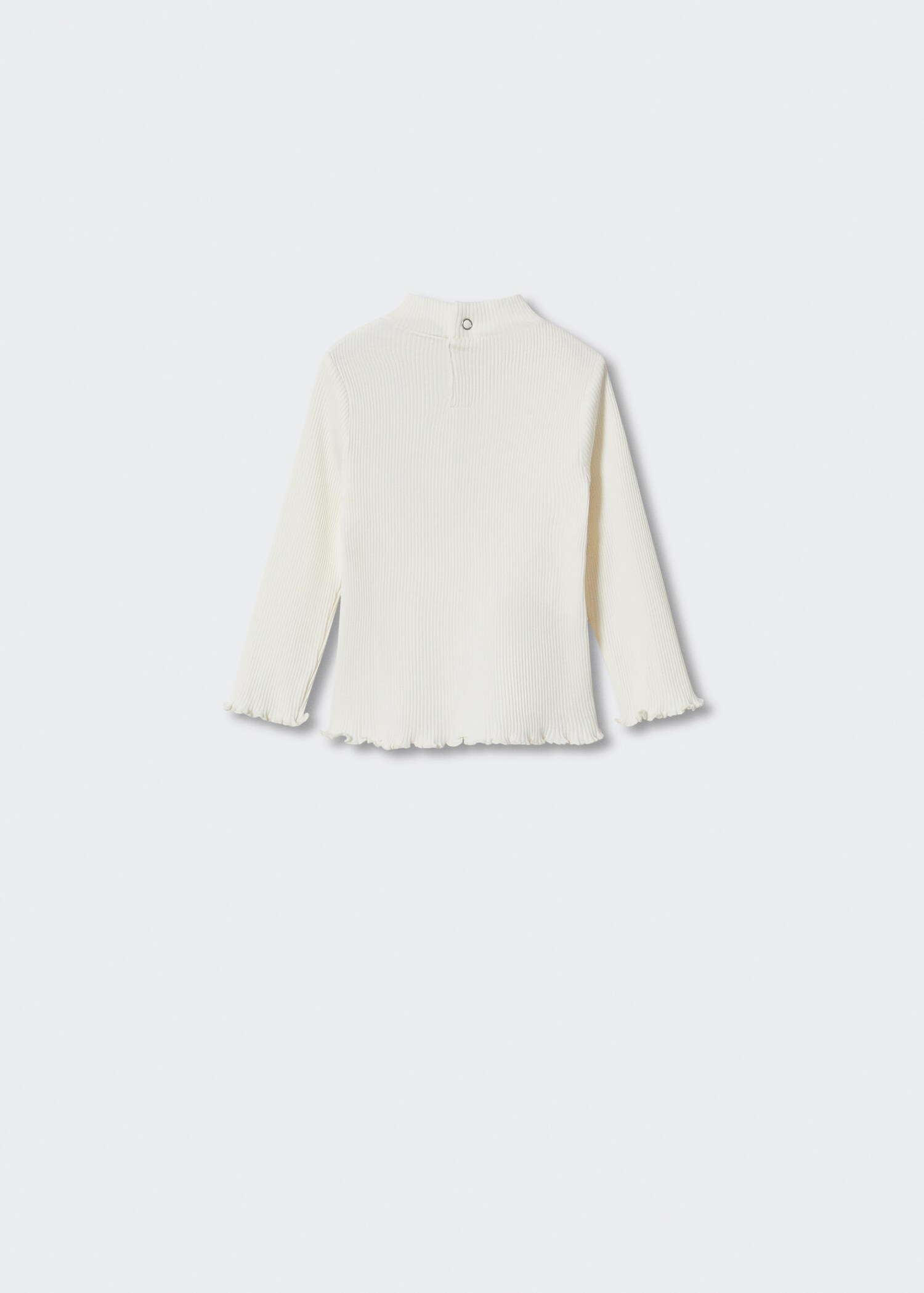 Camiseta canalé cuello alto - Reverso del artículo