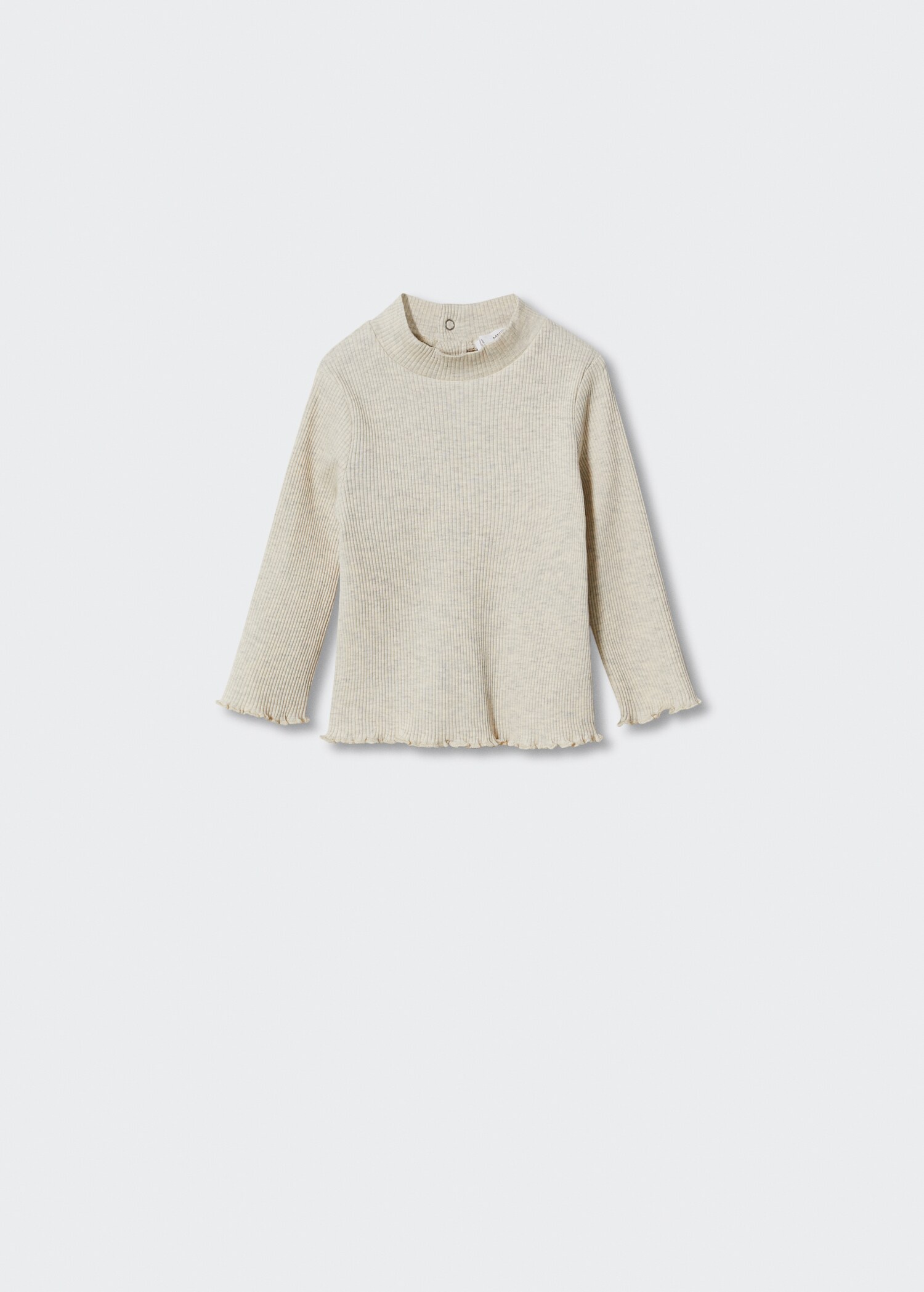 Camiseta canalé cuello alto - Artículo sin modelo