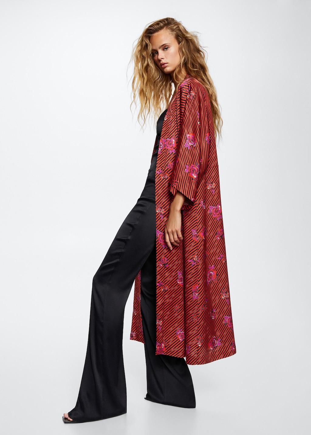 Flower print kaftan Women MANGO OUTLET Romania