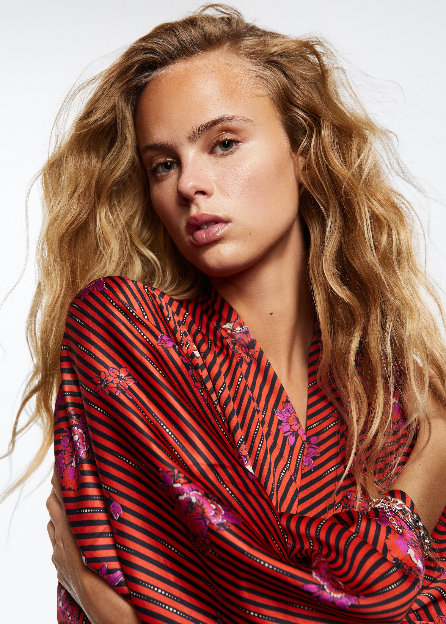 Flower print kaftan - Details of the article 4