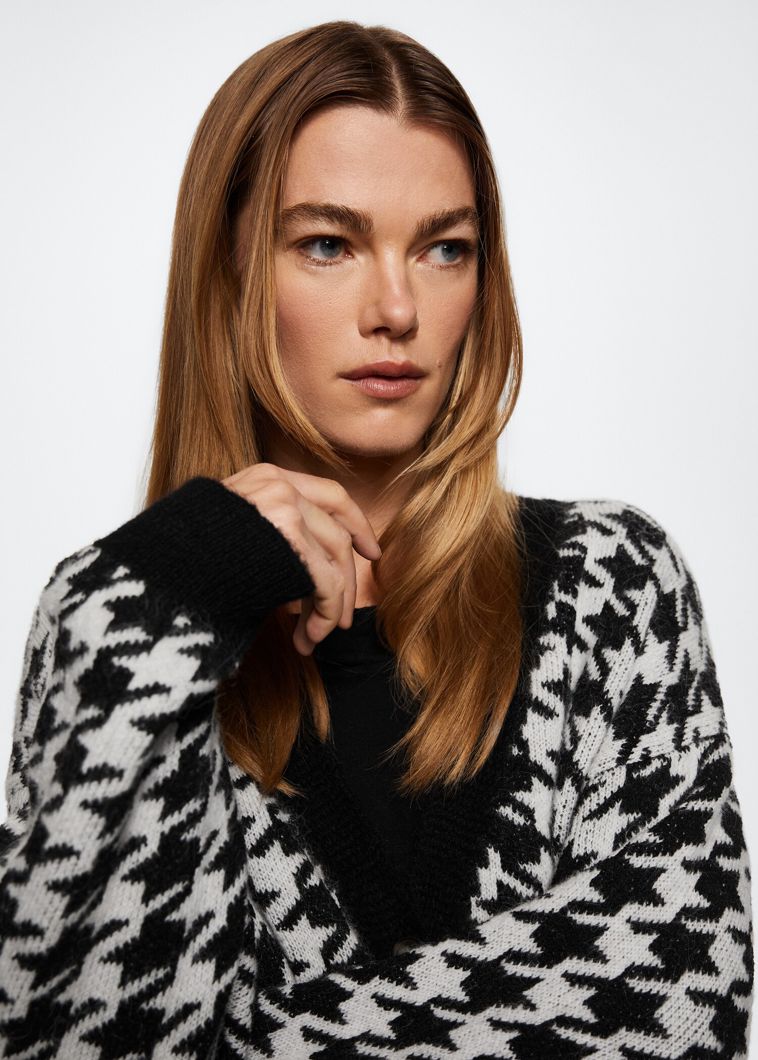 Houndstooth cardigan - Details of the article 4