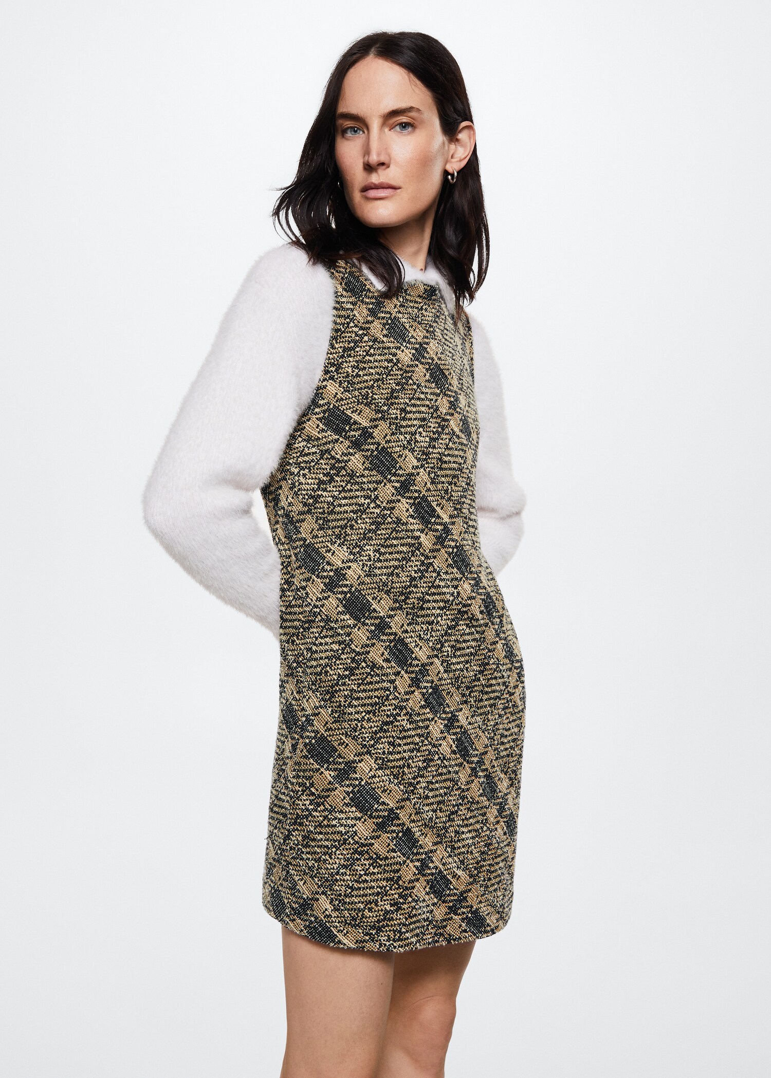 Tweed pinafore dress - Medium plane