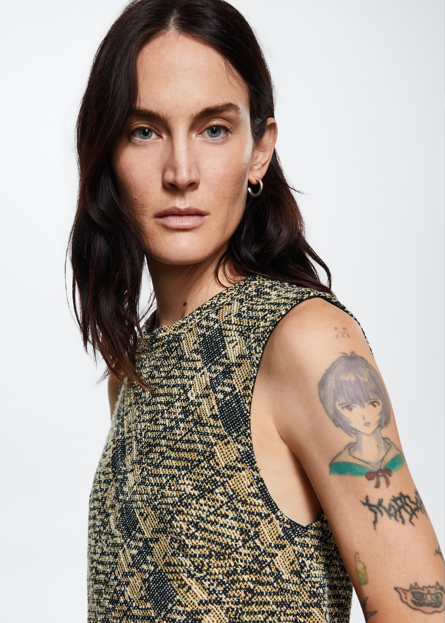 Tweed pinafore dress - Details of the article 4