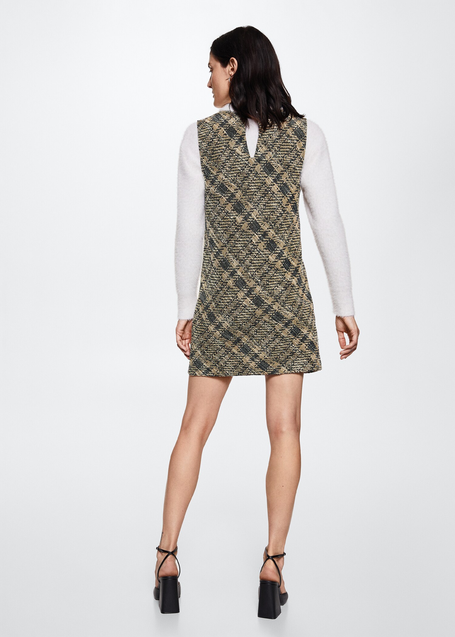 Tweed pinafore dress - Reverse of the article