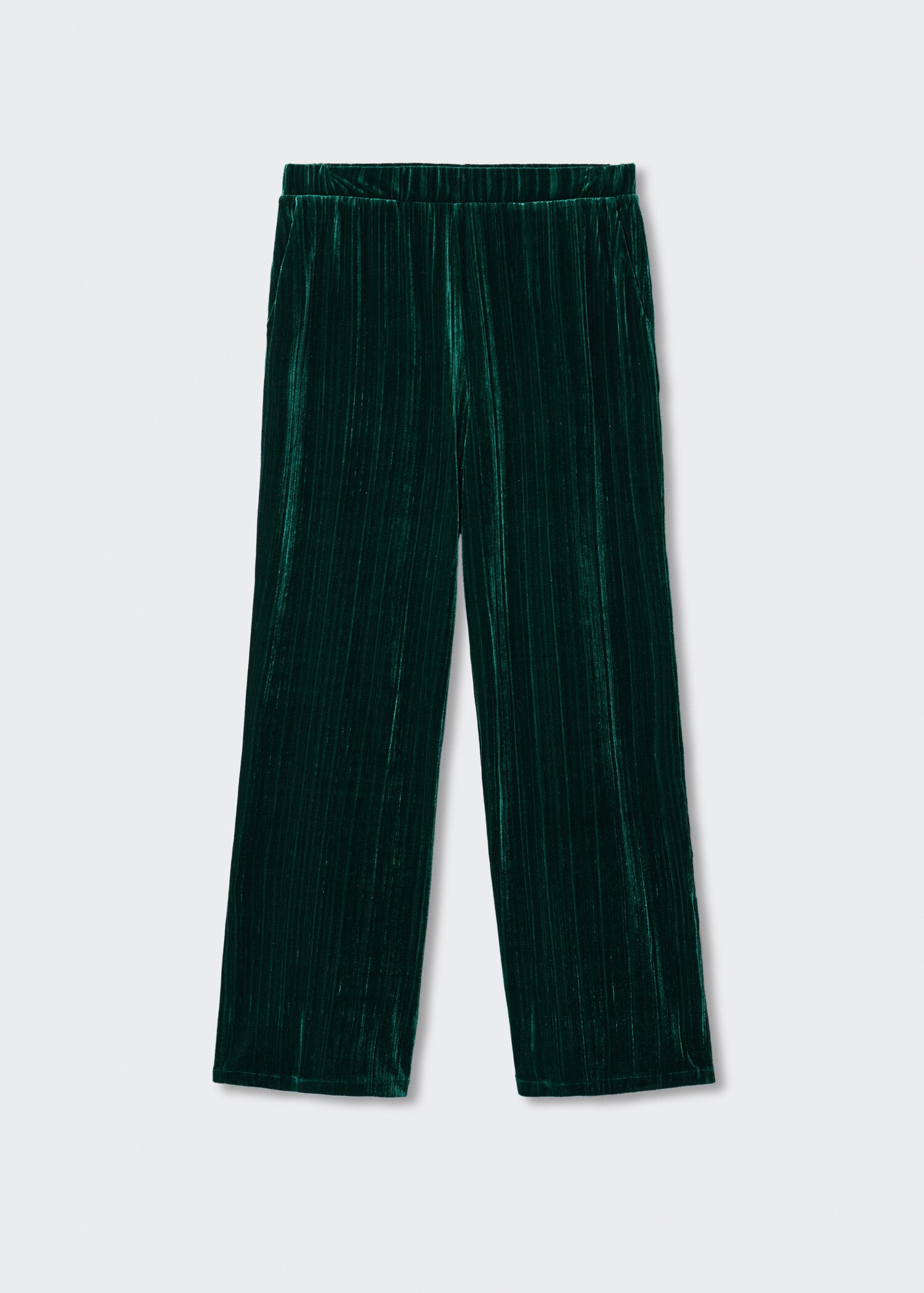 Straight velvet trousers - Article without model