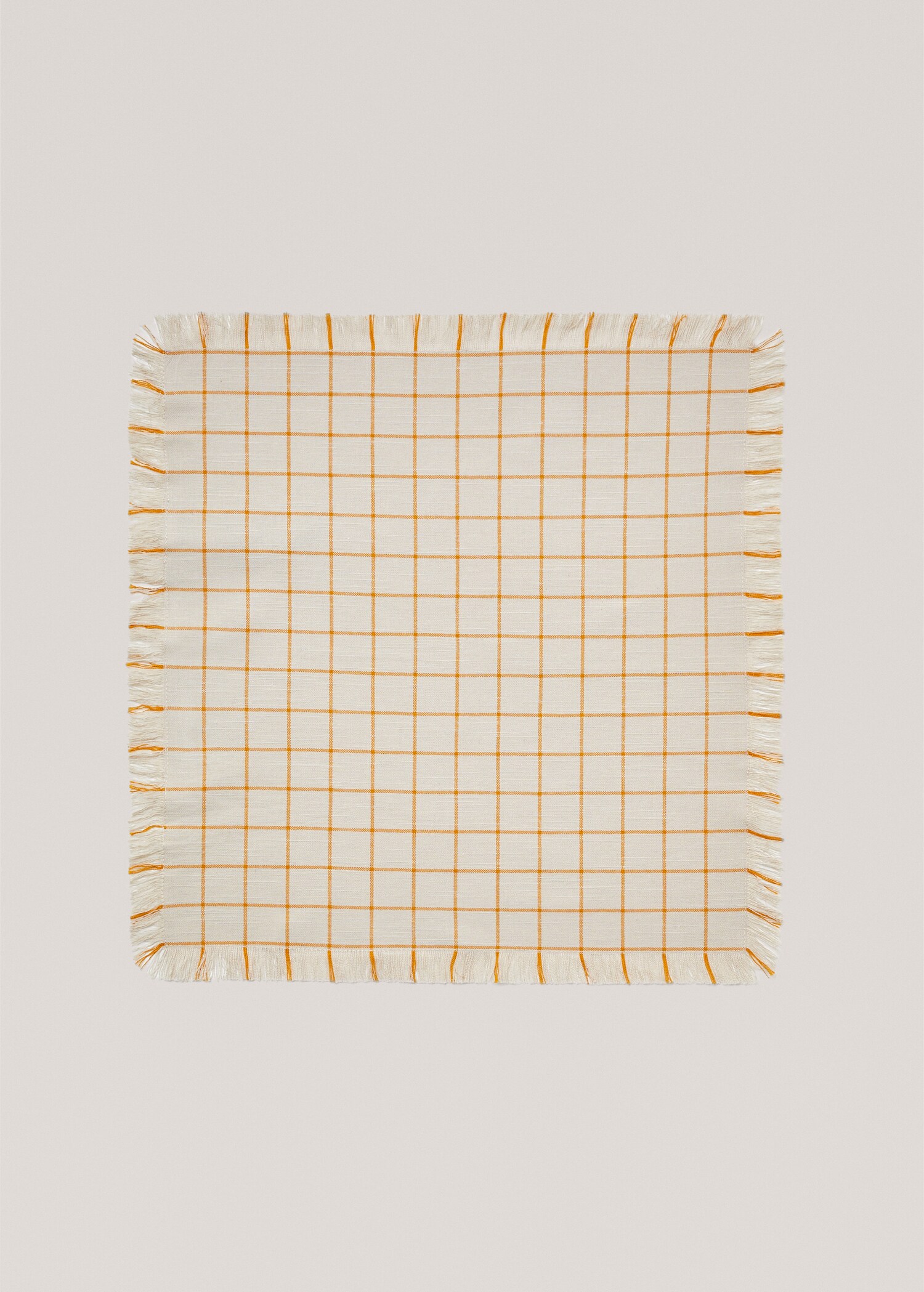 Karierte Servietten mit ausgefranstem Saum 45 x 45 cm (2er-Pack) - Artikel ohne Model