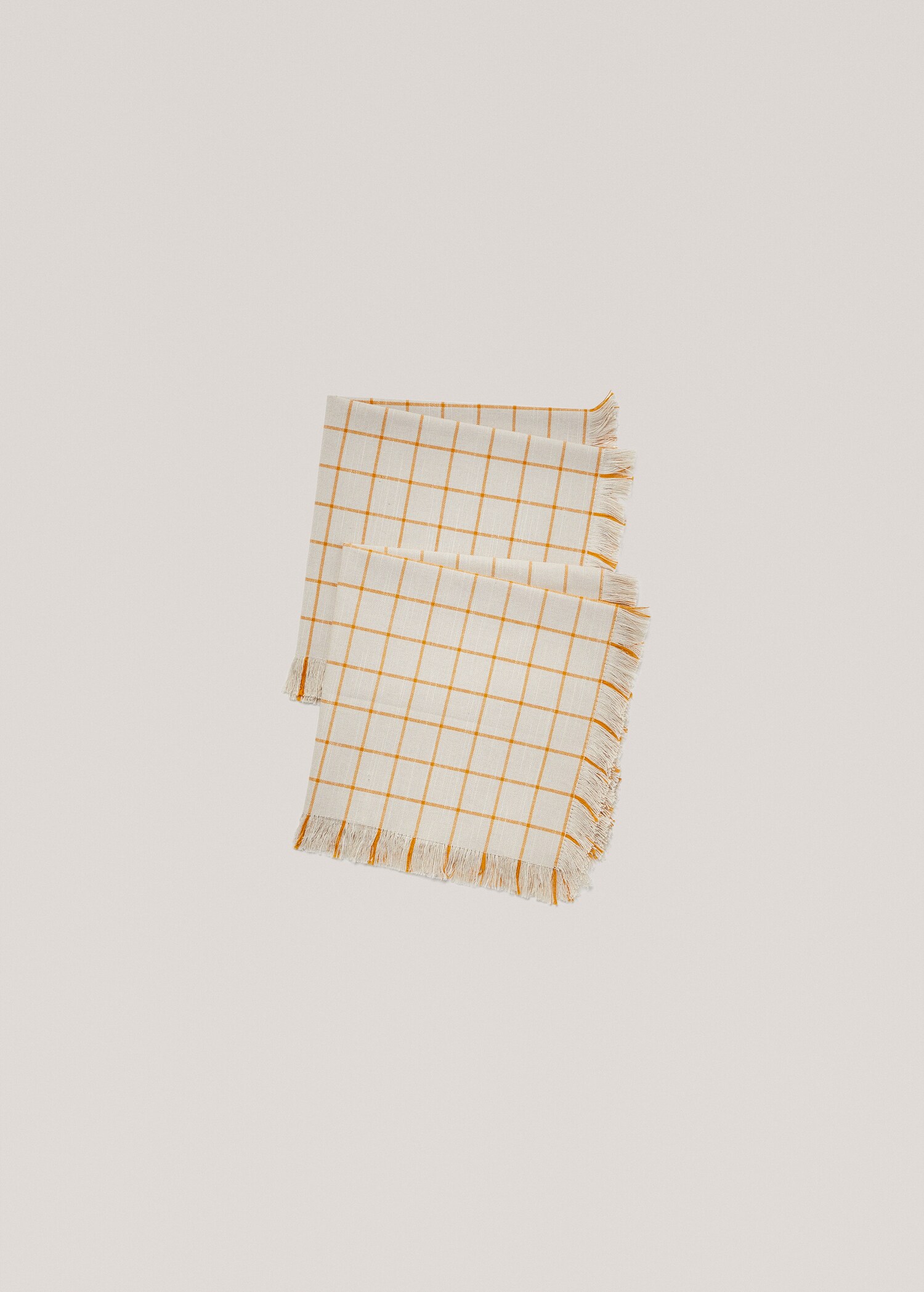 Karierte Servietten mit ausgefranstem Saum 45 x 45 cm (2er-Pack) - Detail des Artikels 1