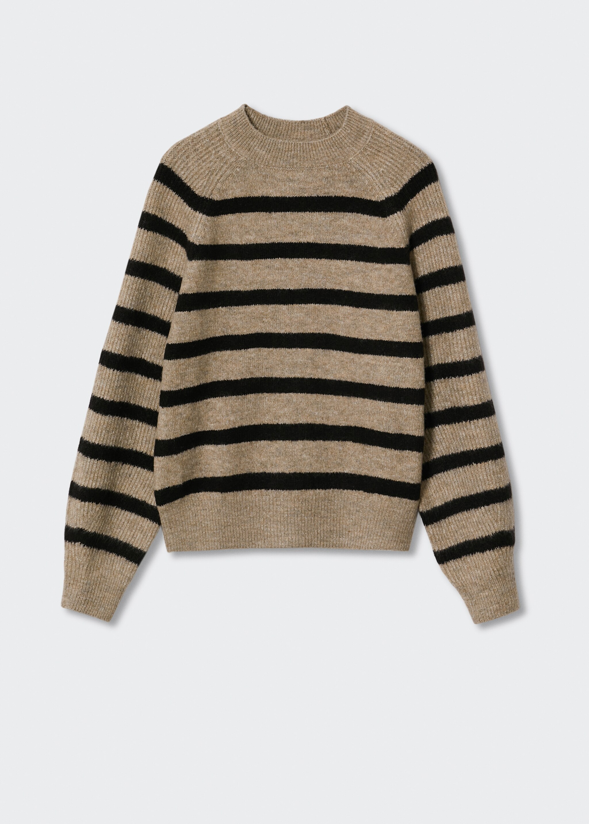 Stripe-print sweater with Perkins neck - Article without model