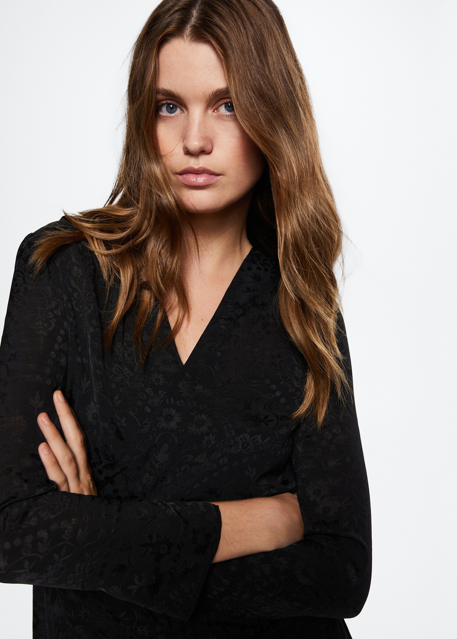 Vestido negro satinado - Detalle del artículo 1