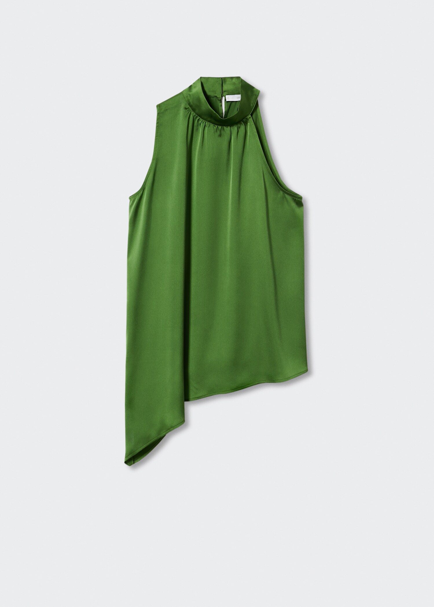 Blusa asimétrica satinada - Artículo sin modelo