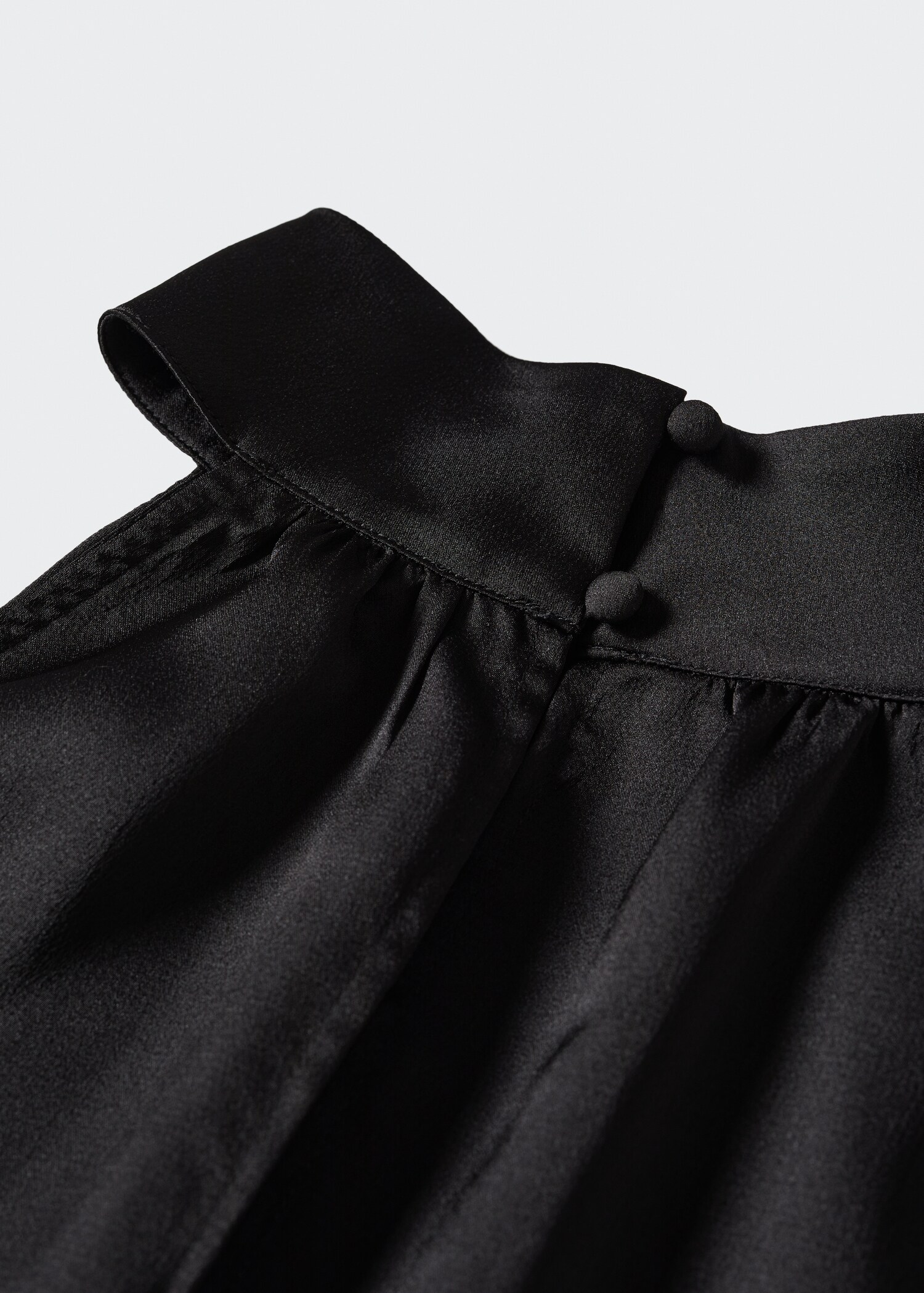 Asymmetric satin blouse - Details of the article 8