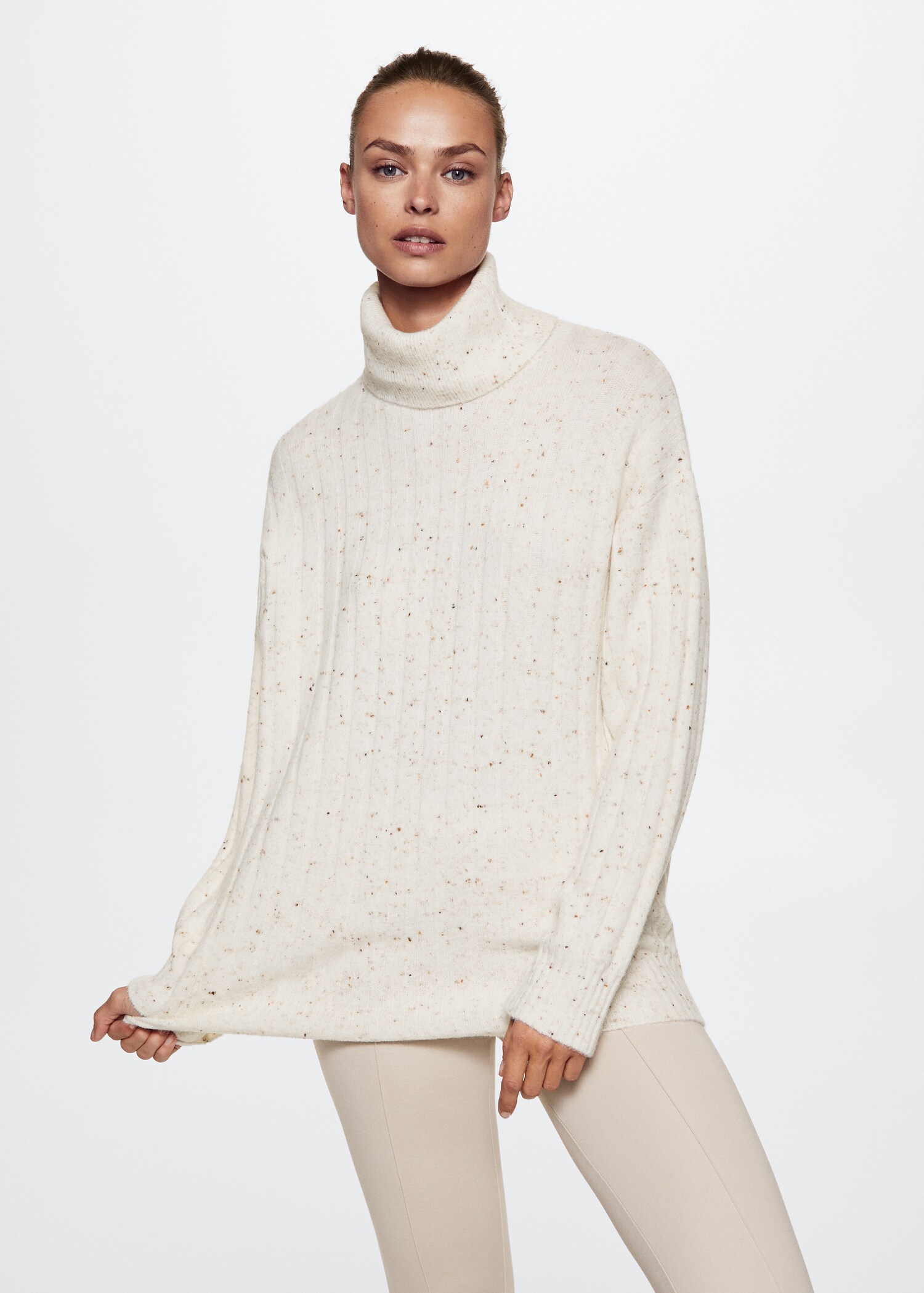 Fleece turtleneck sweater - Medium plane