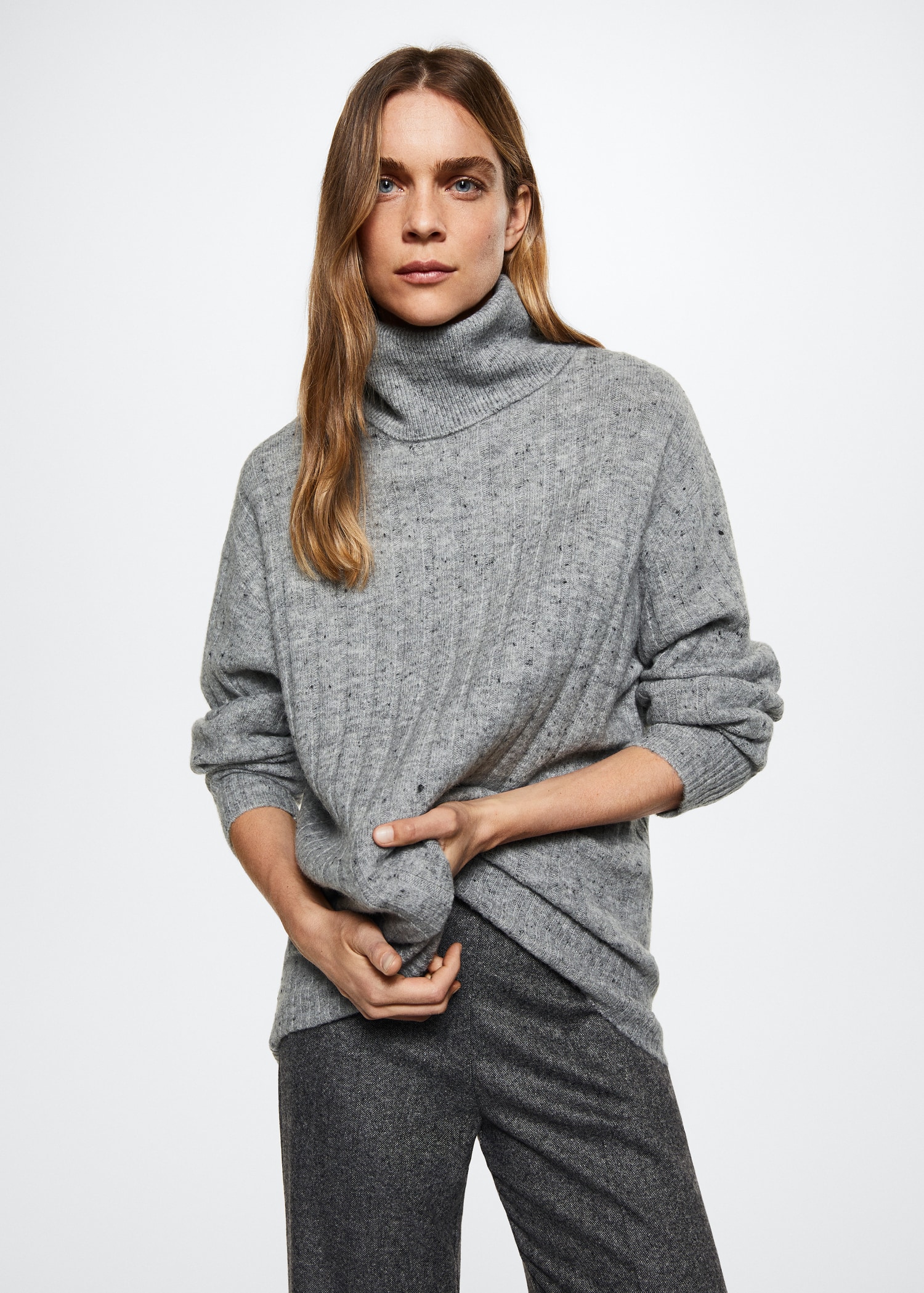 Fleece turtleneck sweater - Medium plane