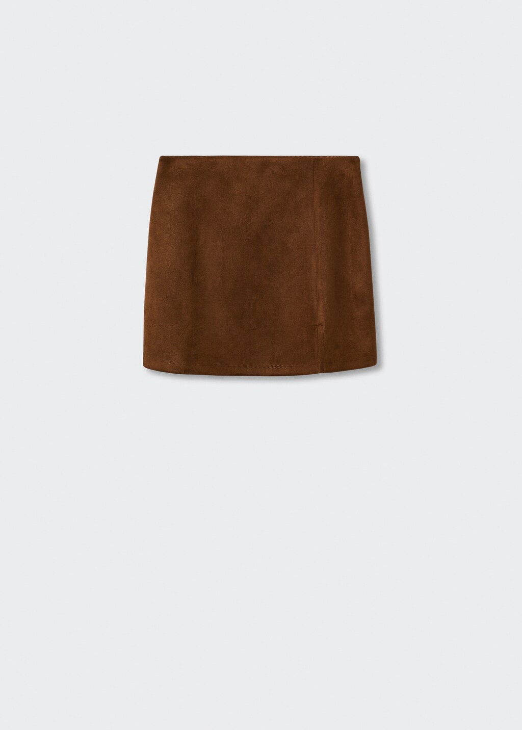 Chocolate brown suede mini skirt outlet