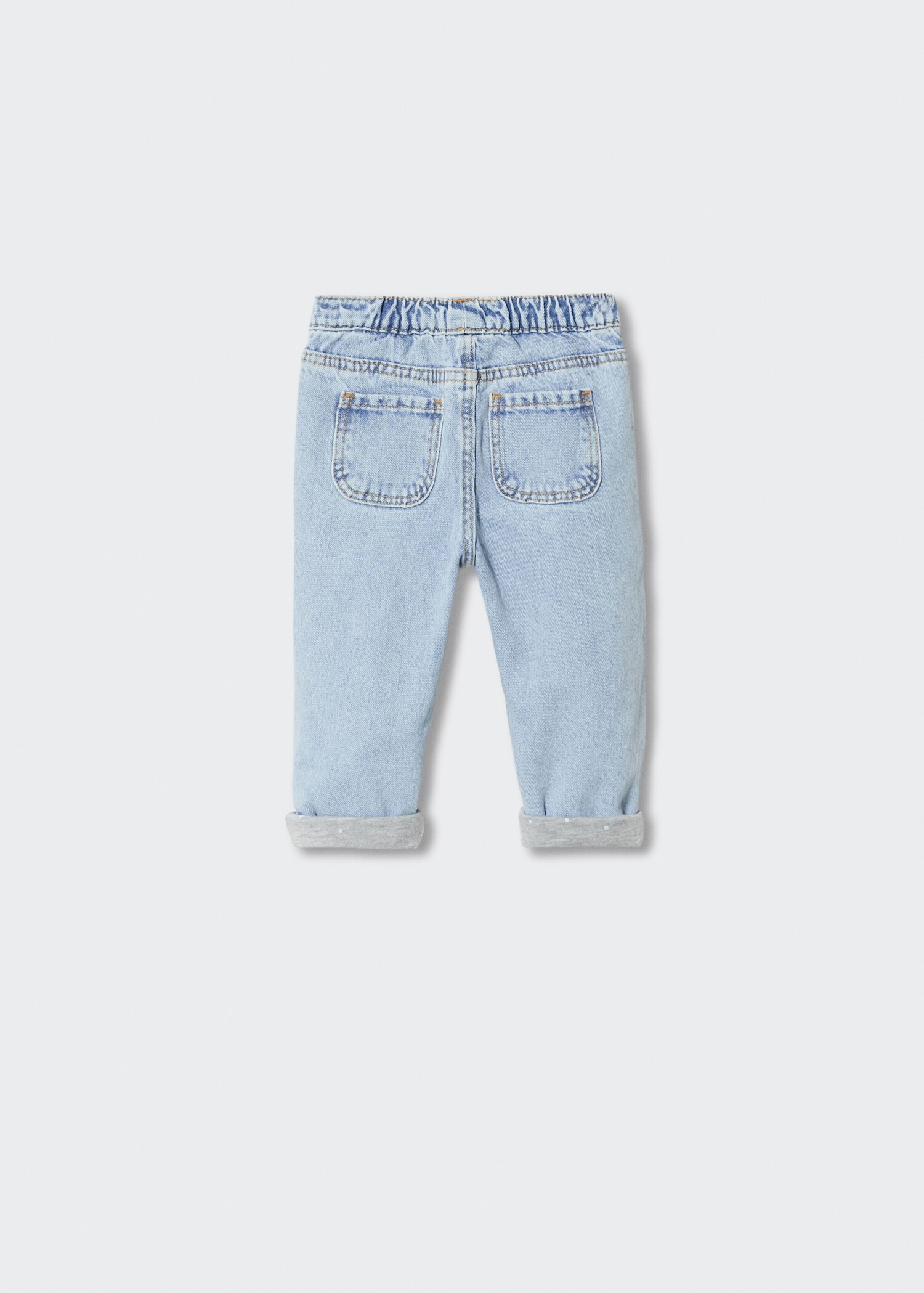Drawstring waist jeans - Reverse of the article
