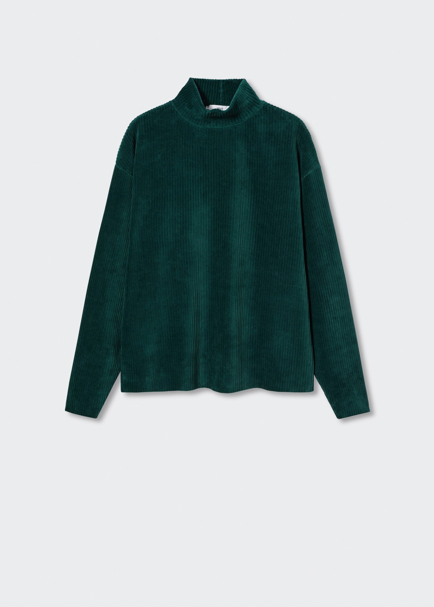 Corduroy perkins neck sweatshirt - Article without model